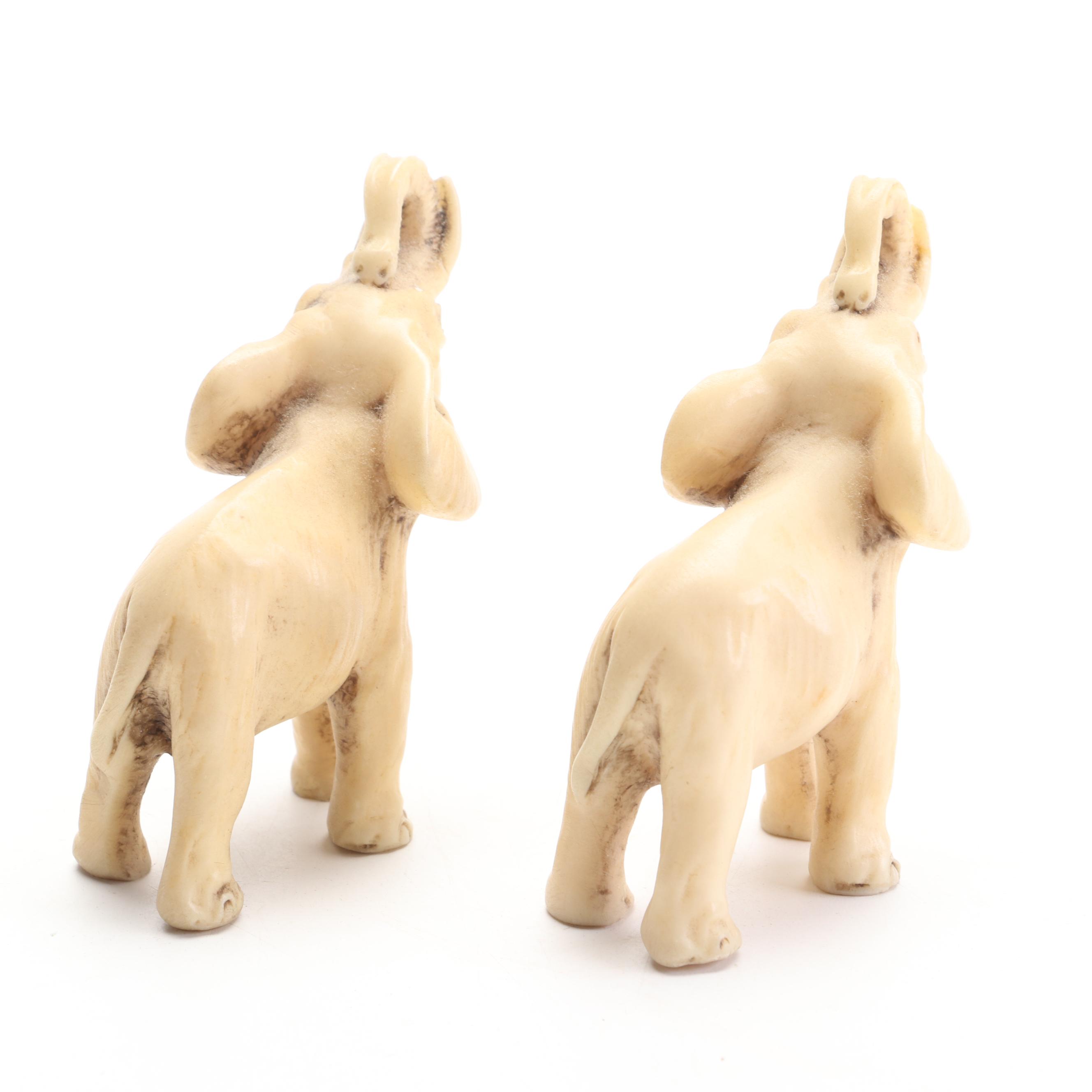 Goebel, Metzke, Russ Berrie and Other Elephant Figurines and Box