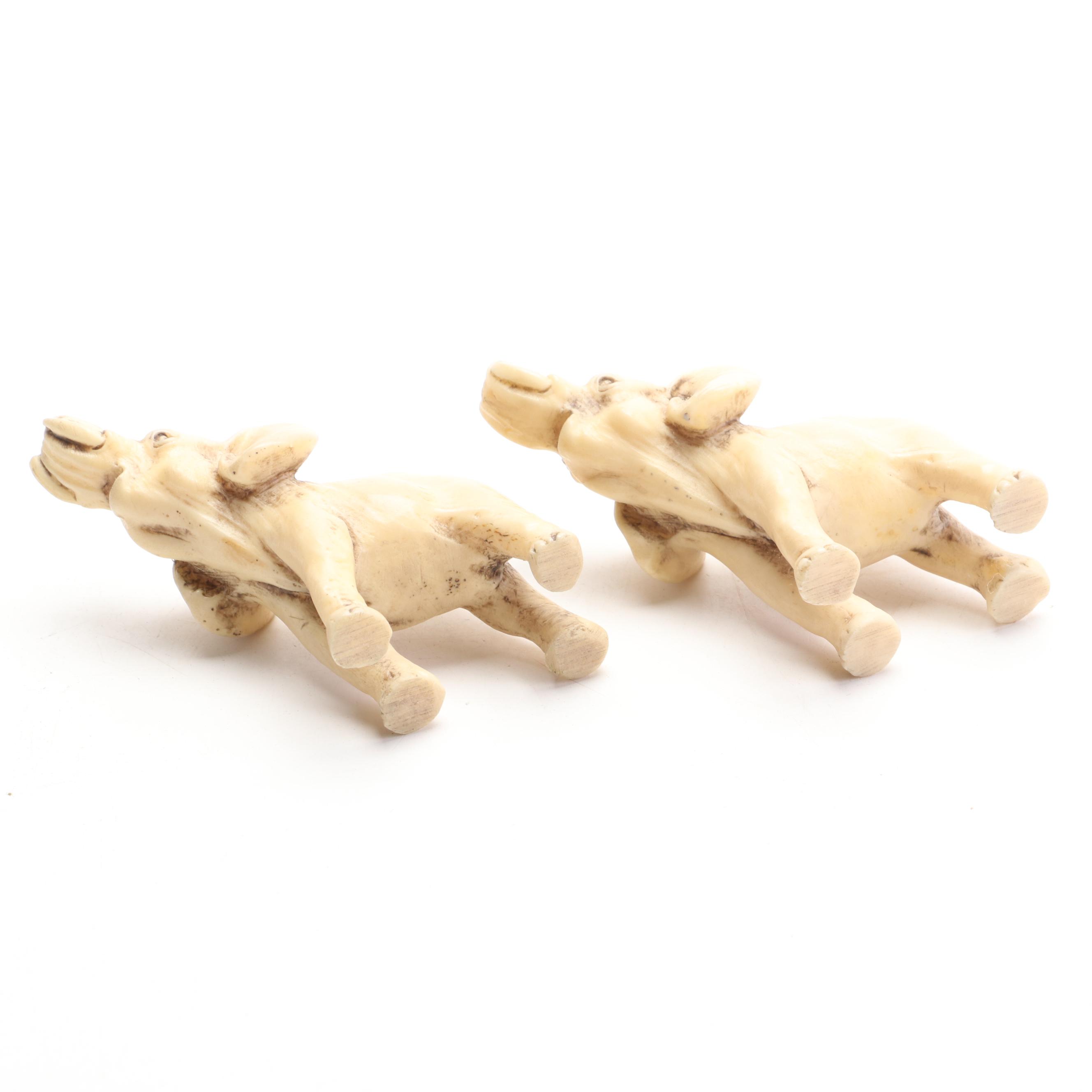 Goebel, Metzke, Russ Berrie and Other Elephant Figurines and Box