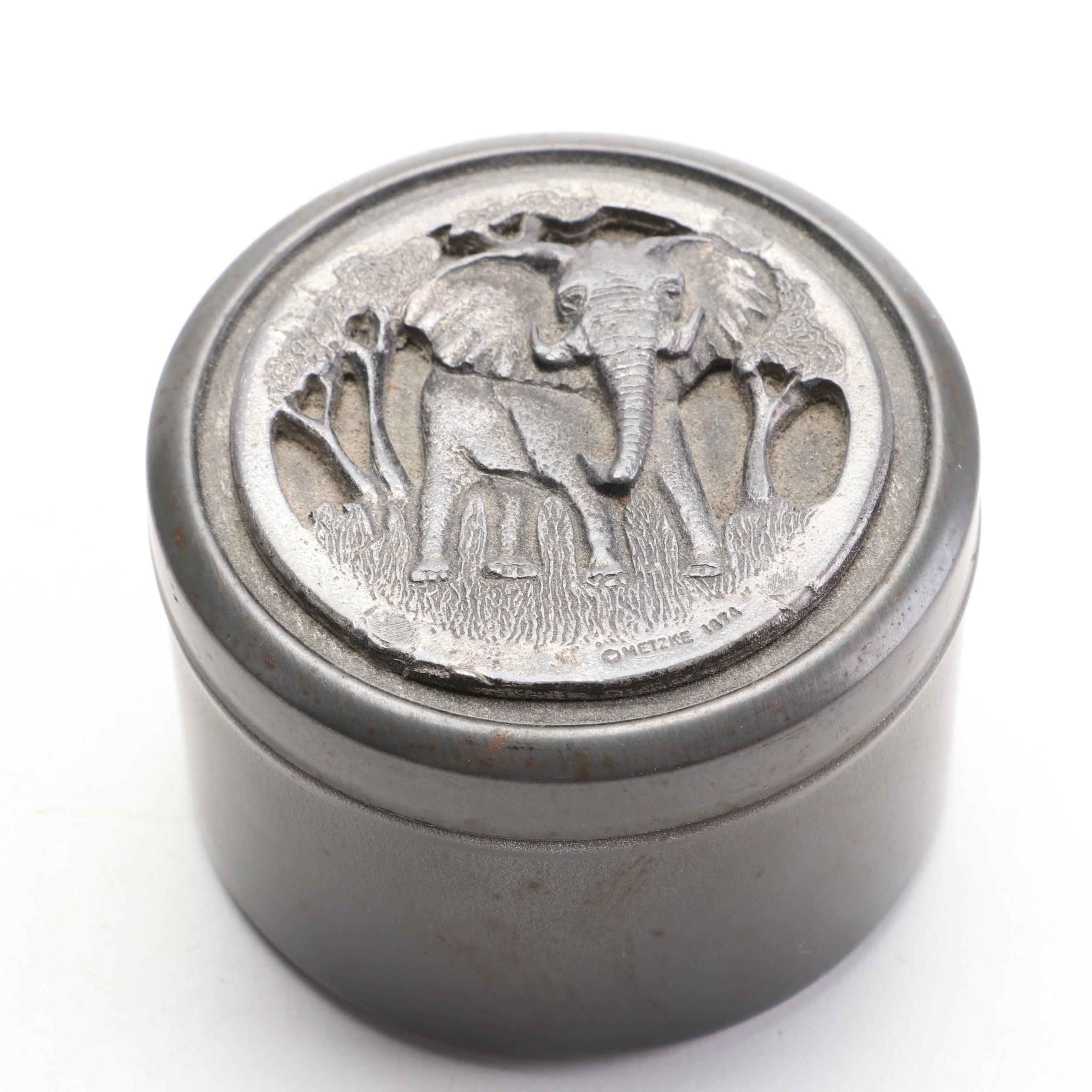 Goebel, Metzke, Russ Berrie and Other Elephant Figurines and Box