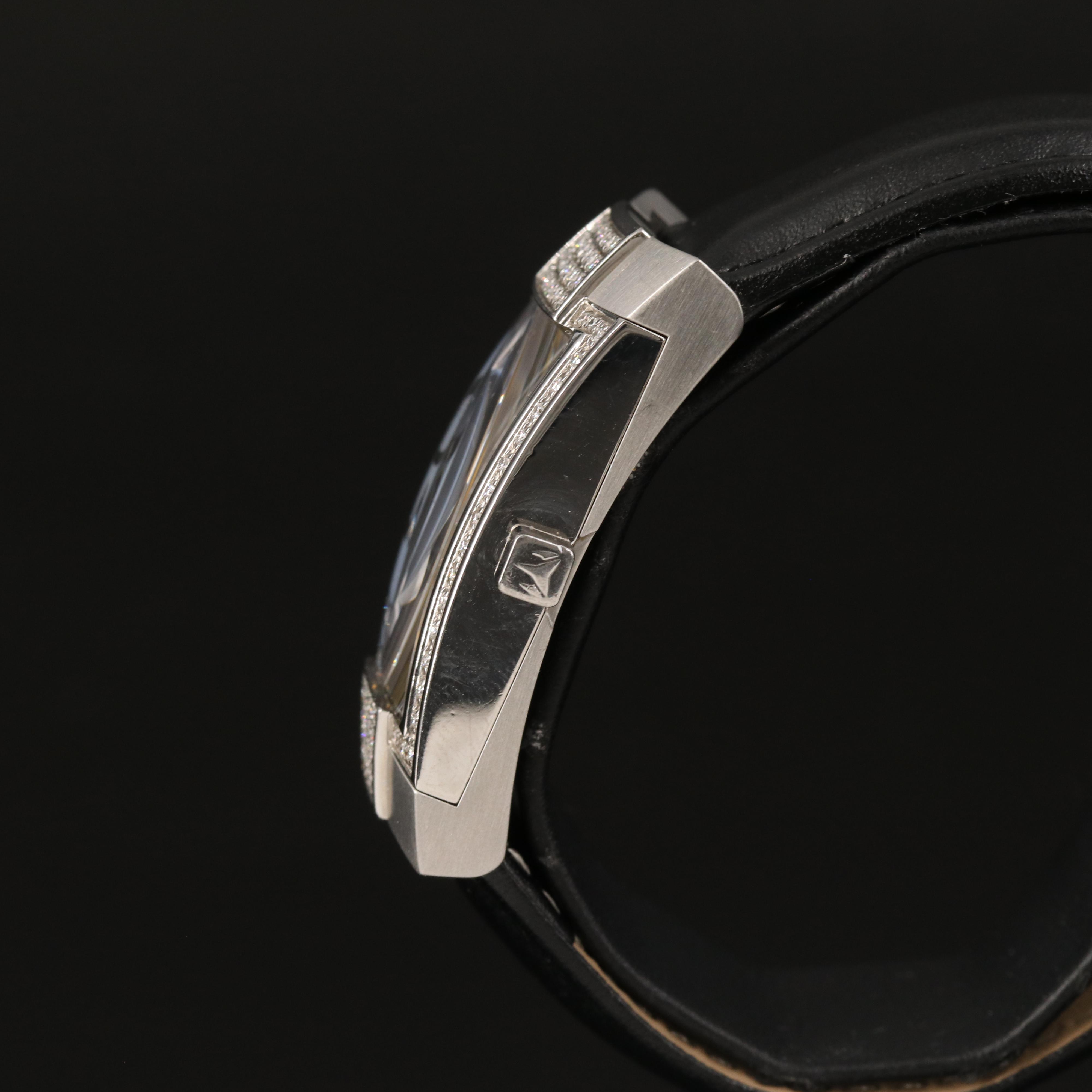 TechnoMarine Stainless Steel Mother-of-Pearl, Diamond Dial and Case Watch