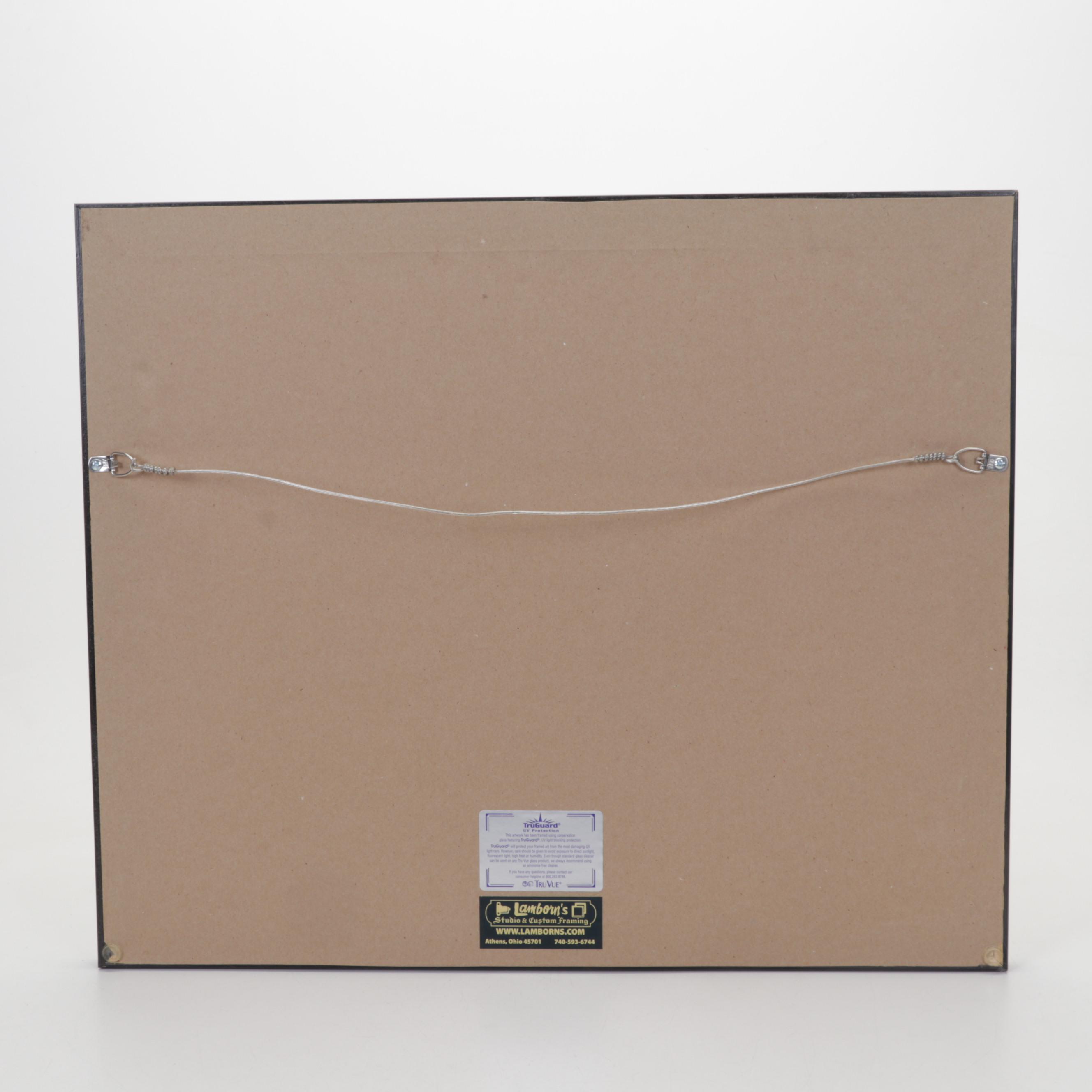 Leslie Cope Etching "The Hilltop," 1948