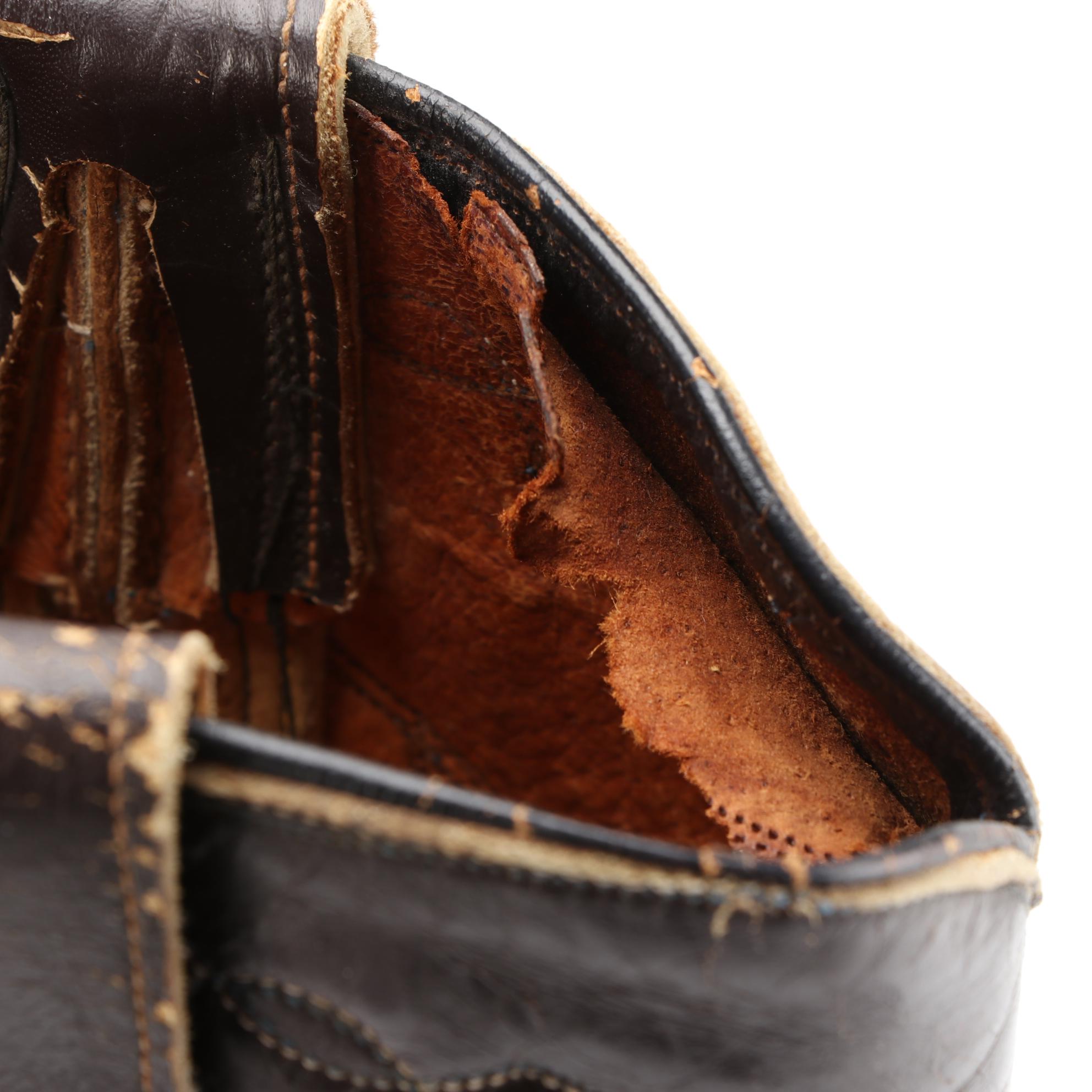 Martinez Boots Leather Western Boots with Cut-Out and Stitched Detailing