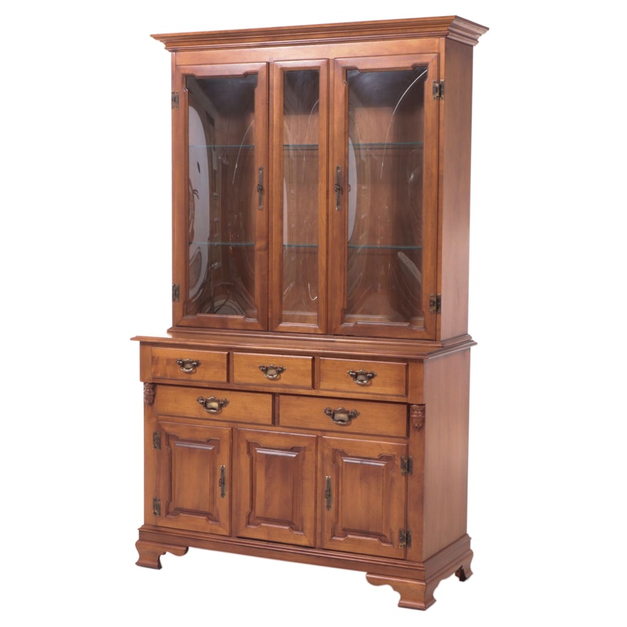 Tell City Chair Co. "Young Republic" Maple China Cabinet