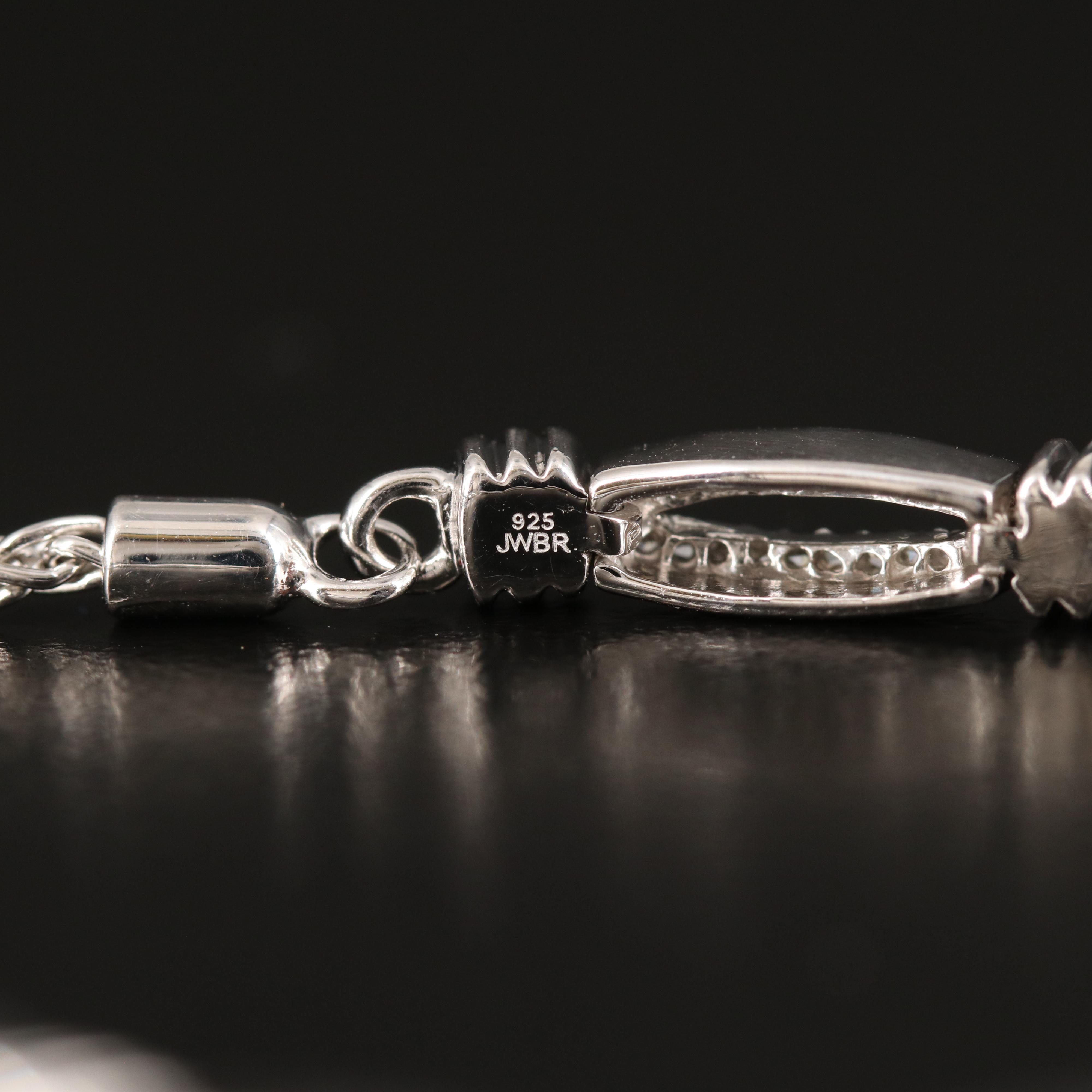 Sterling Diamond Bolo Bracelet