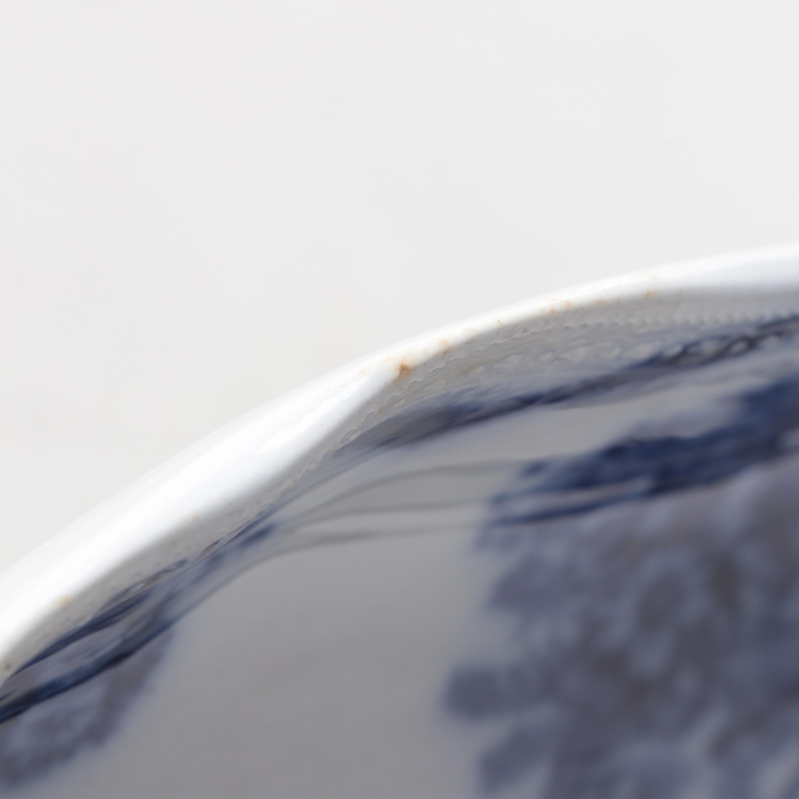 New Wharf Pottery "Astoria" Flow Blue Platter, Late 19th/ Early 20th Century