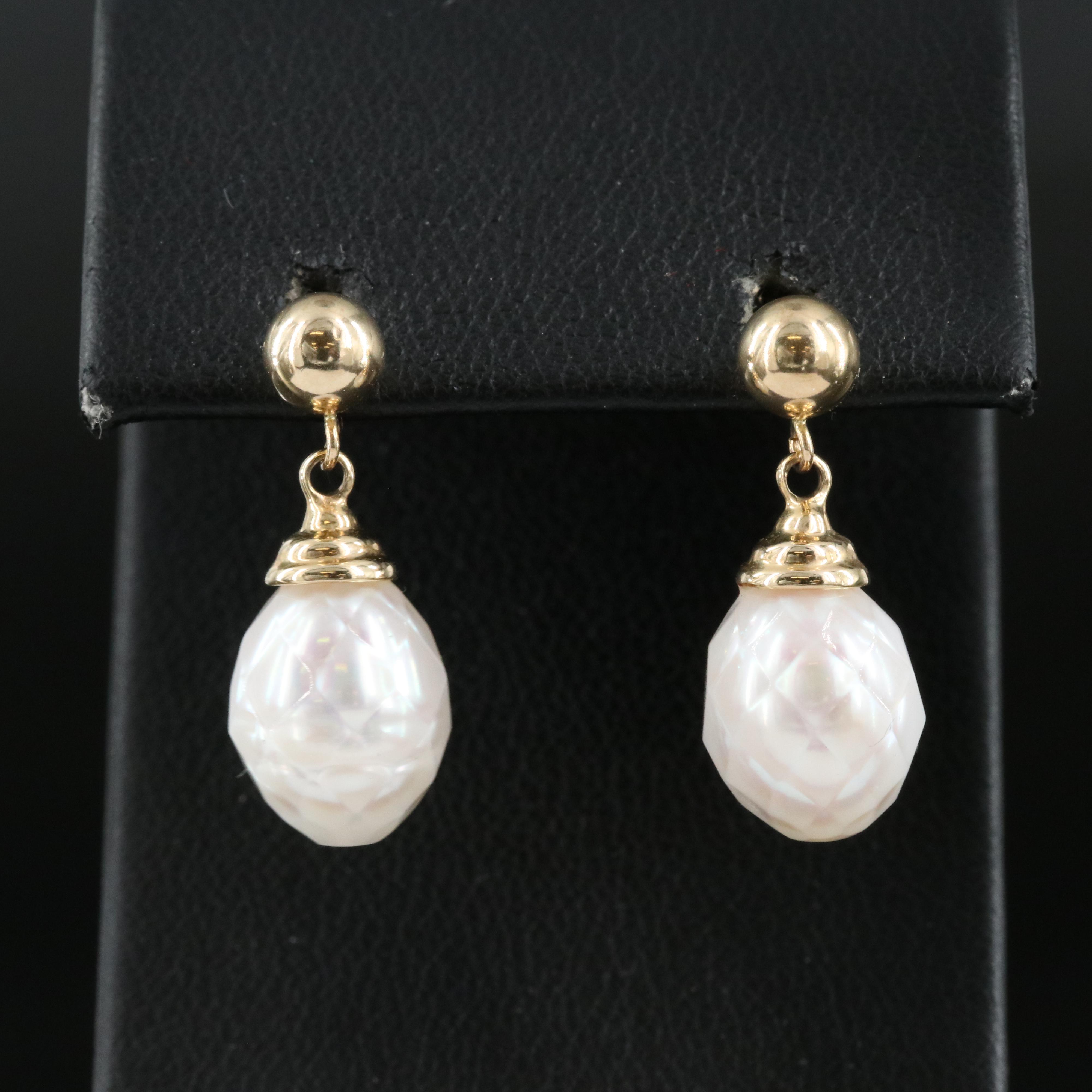 14K Pearl Earrings