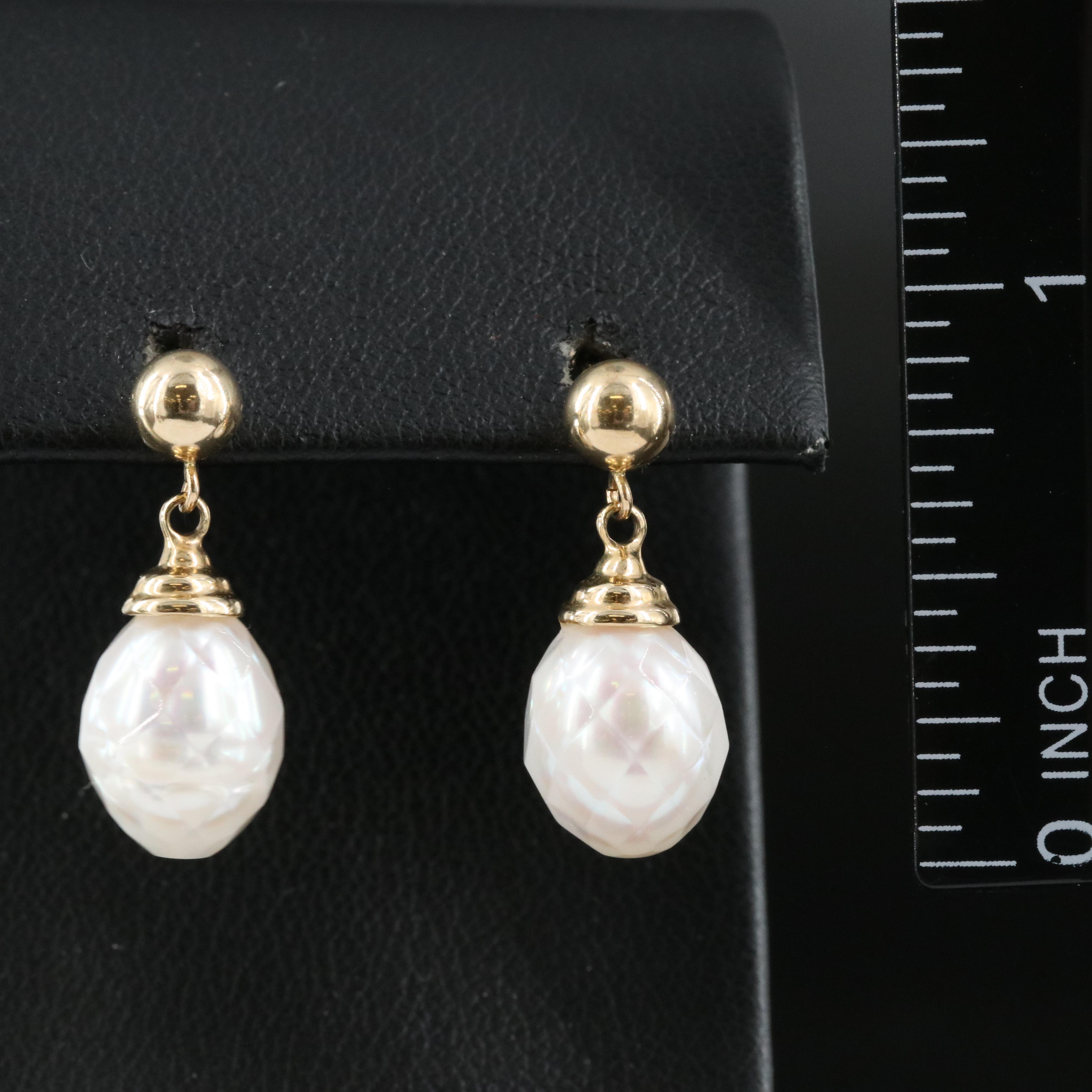 14K Pearl Earrings