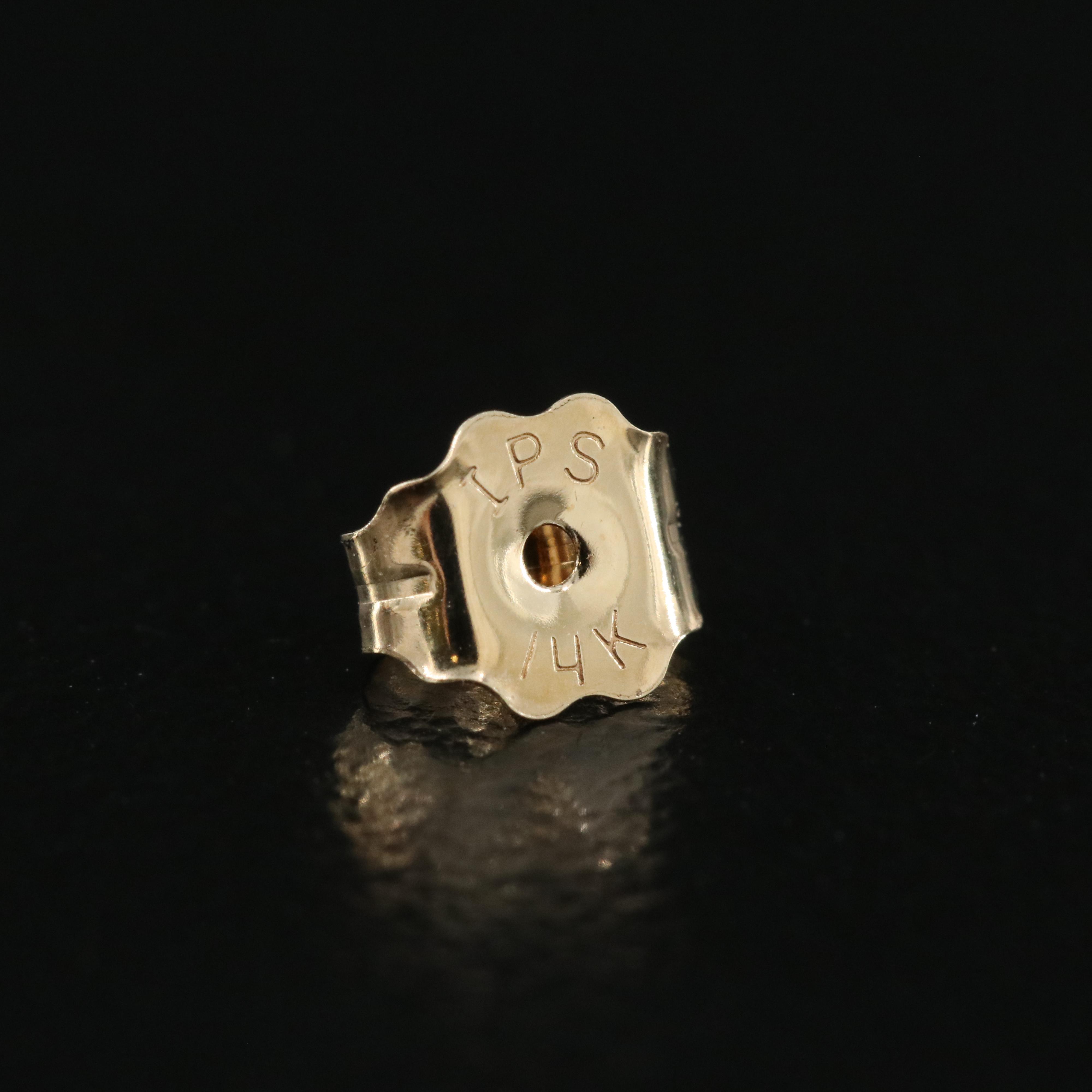 14K Pearl and Iolite Earrings