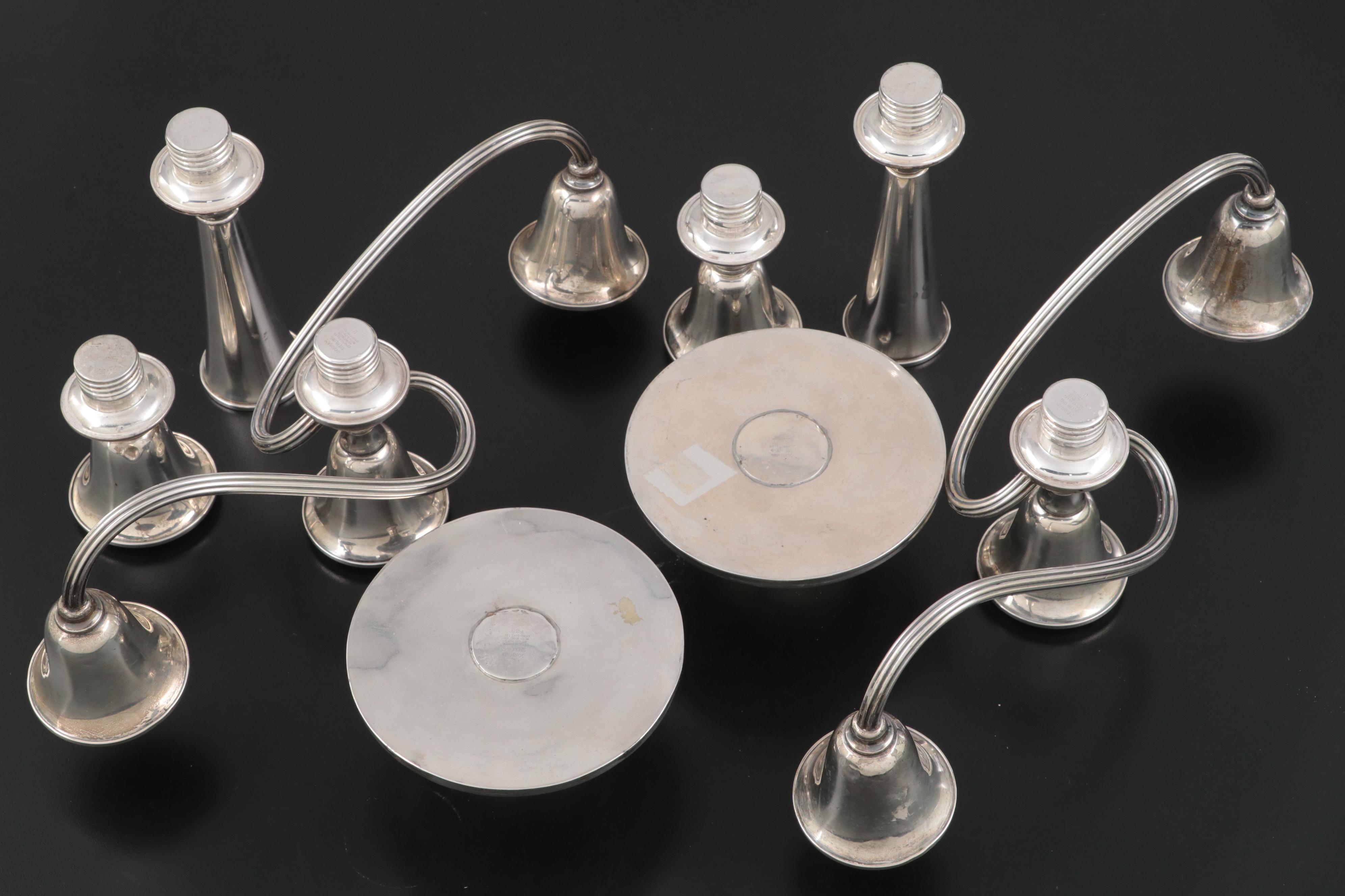Gorham Weighted Sterling Silver Candelabra, Mid to Late 20th Century
