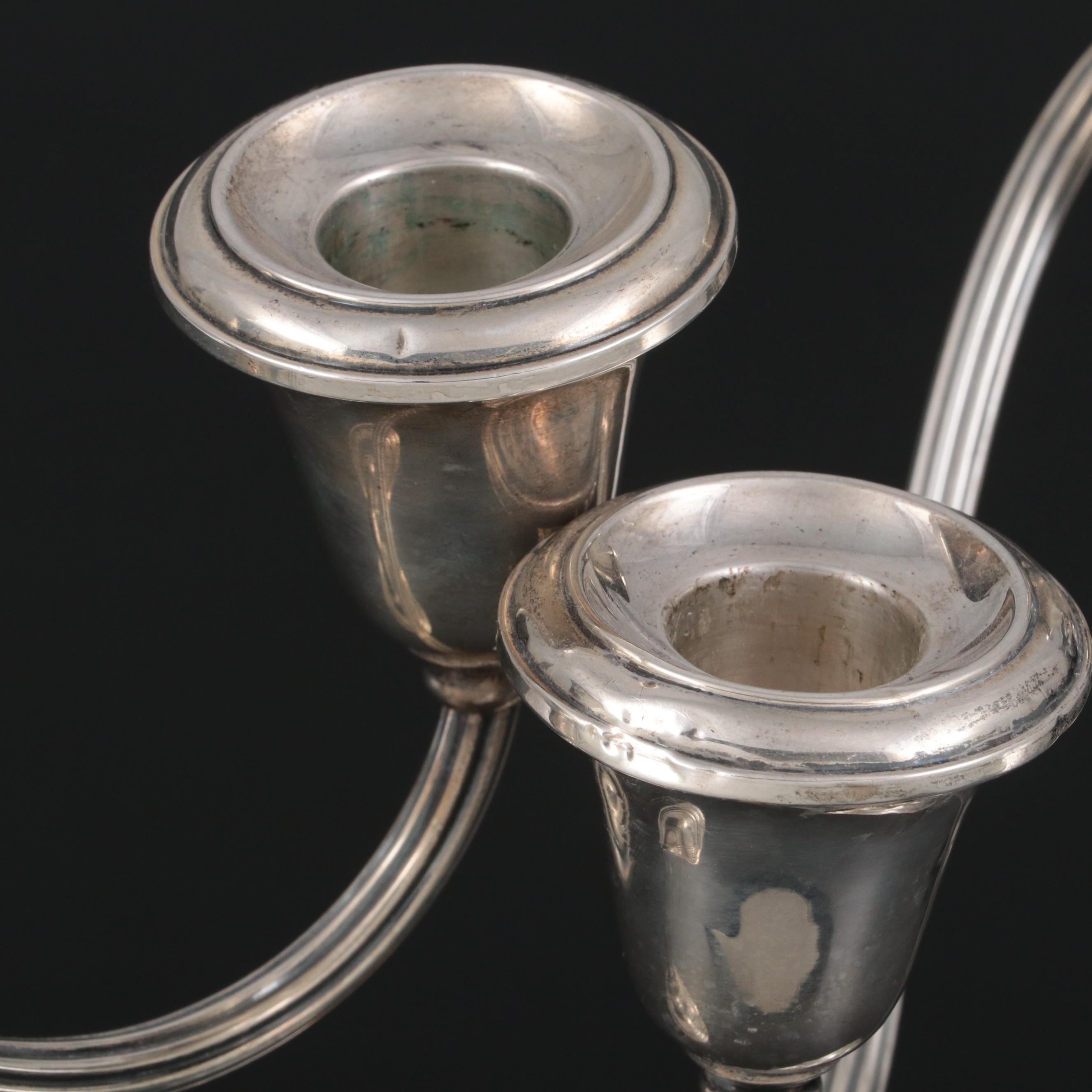 Gorham Weighted Sterling Silver Candelabra, Mid to Late 20th Century