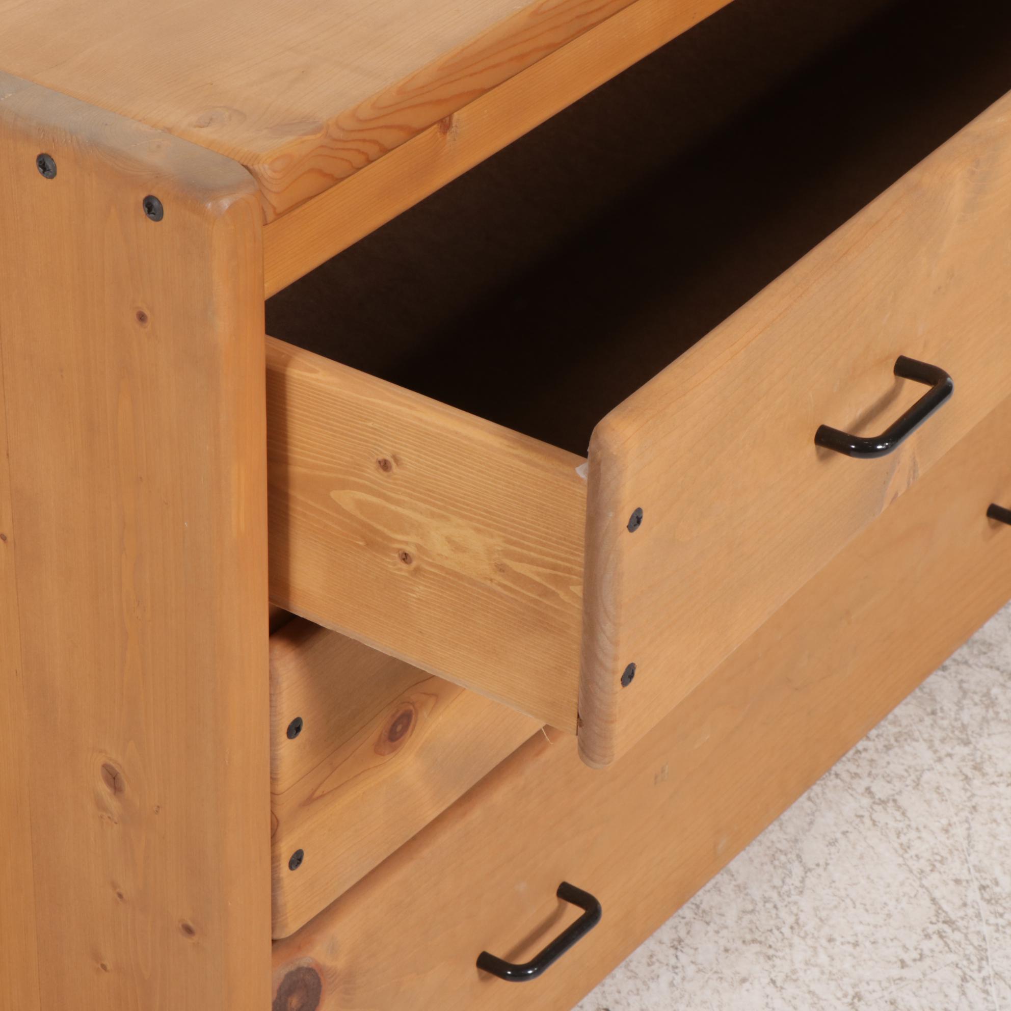 Pine Bedroom Set with Twin Size Bunk Beds