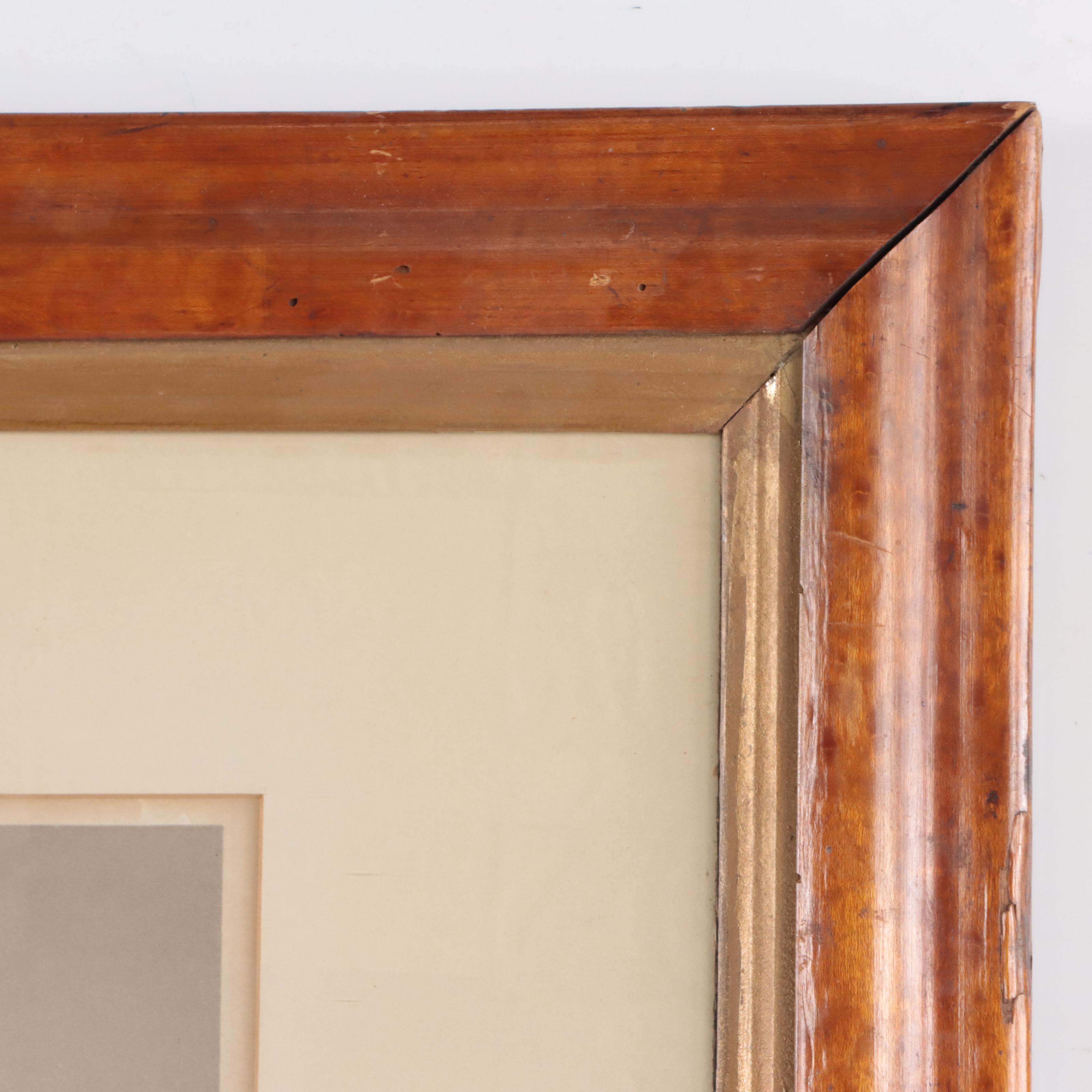 Currier & Ives Hand-Colored Lithograph "Summer Fruits," Circa 1861