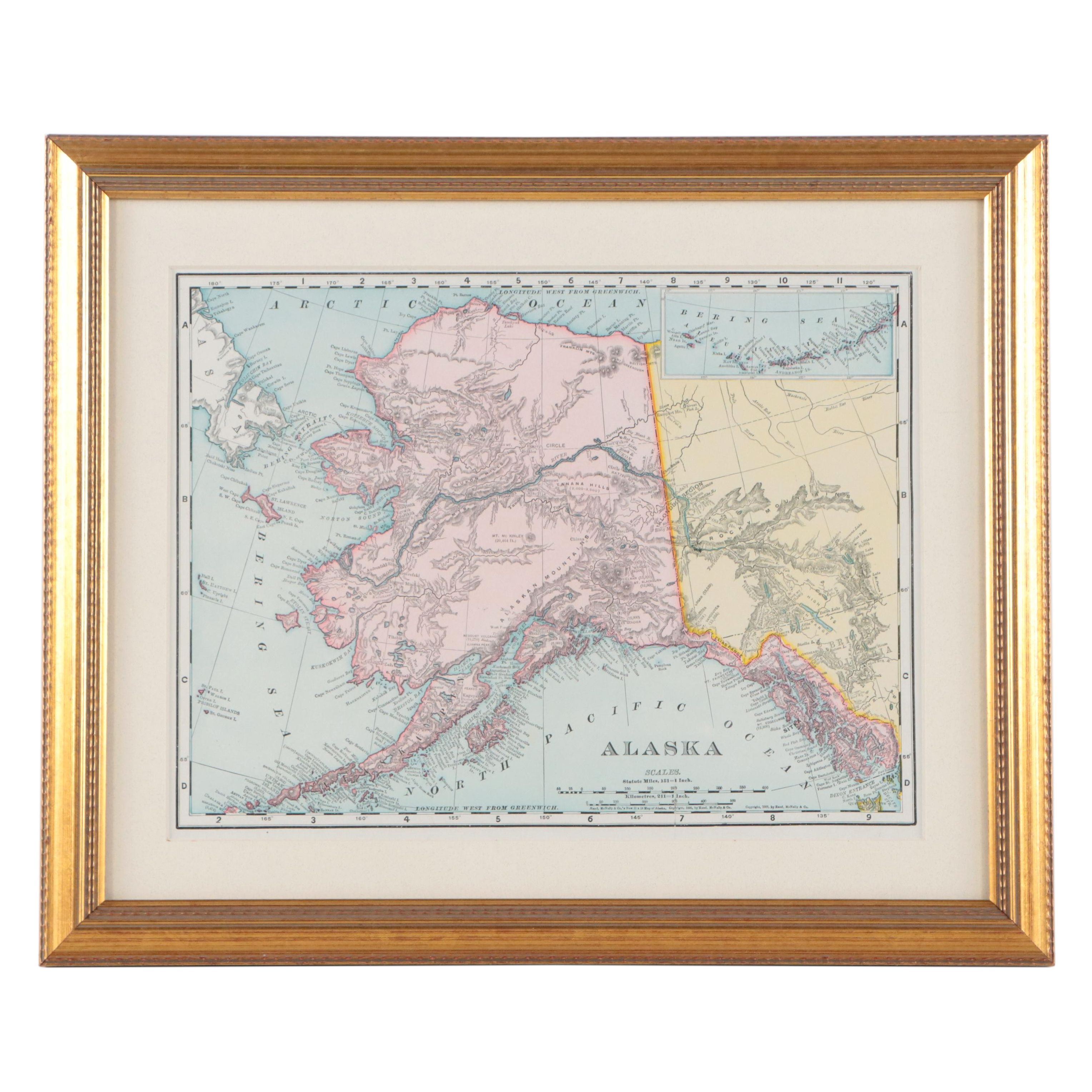 Rand, McNally & Co. Map of Alaska, 1906