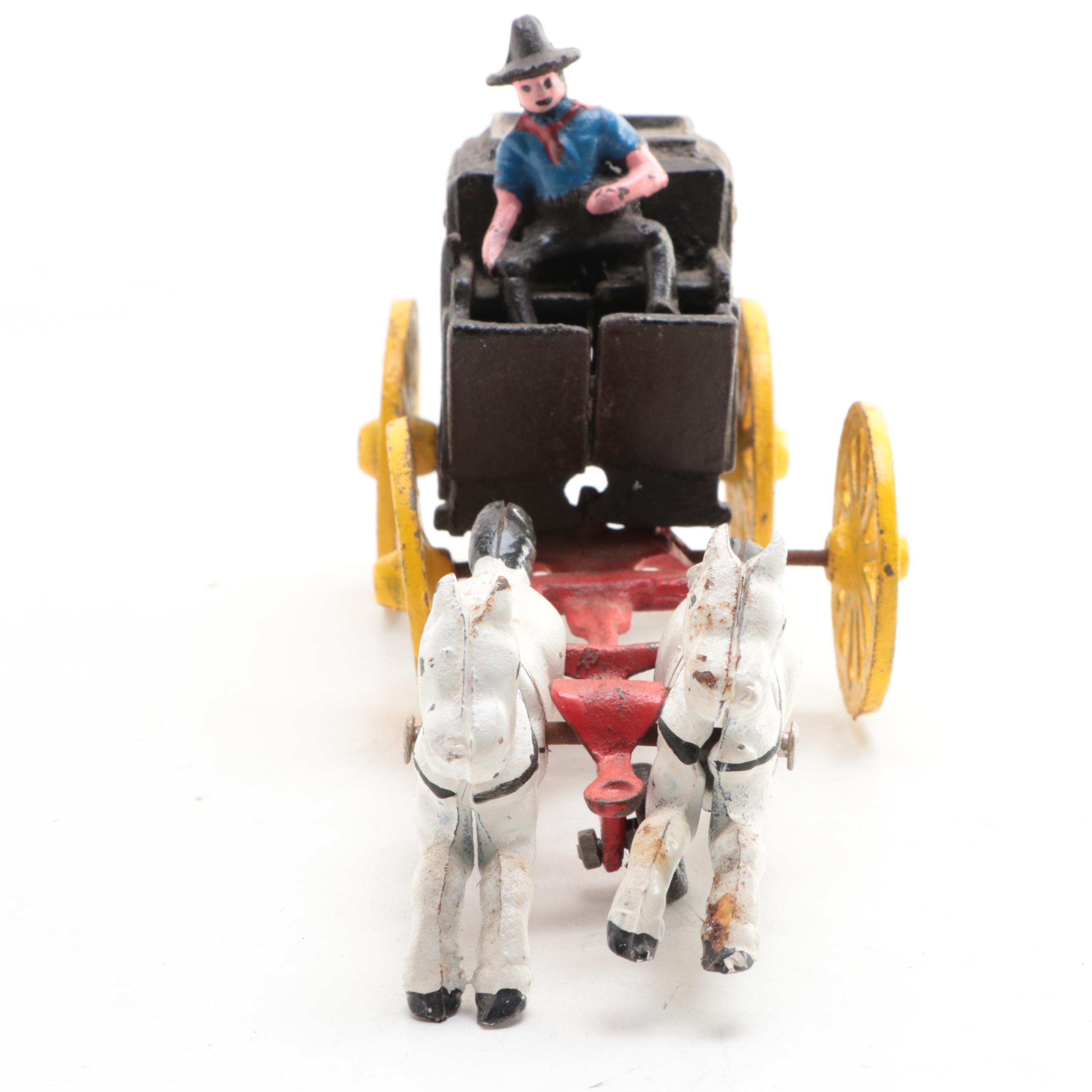 Cast Iron Toy Carriage, Mid to Late 20th Century