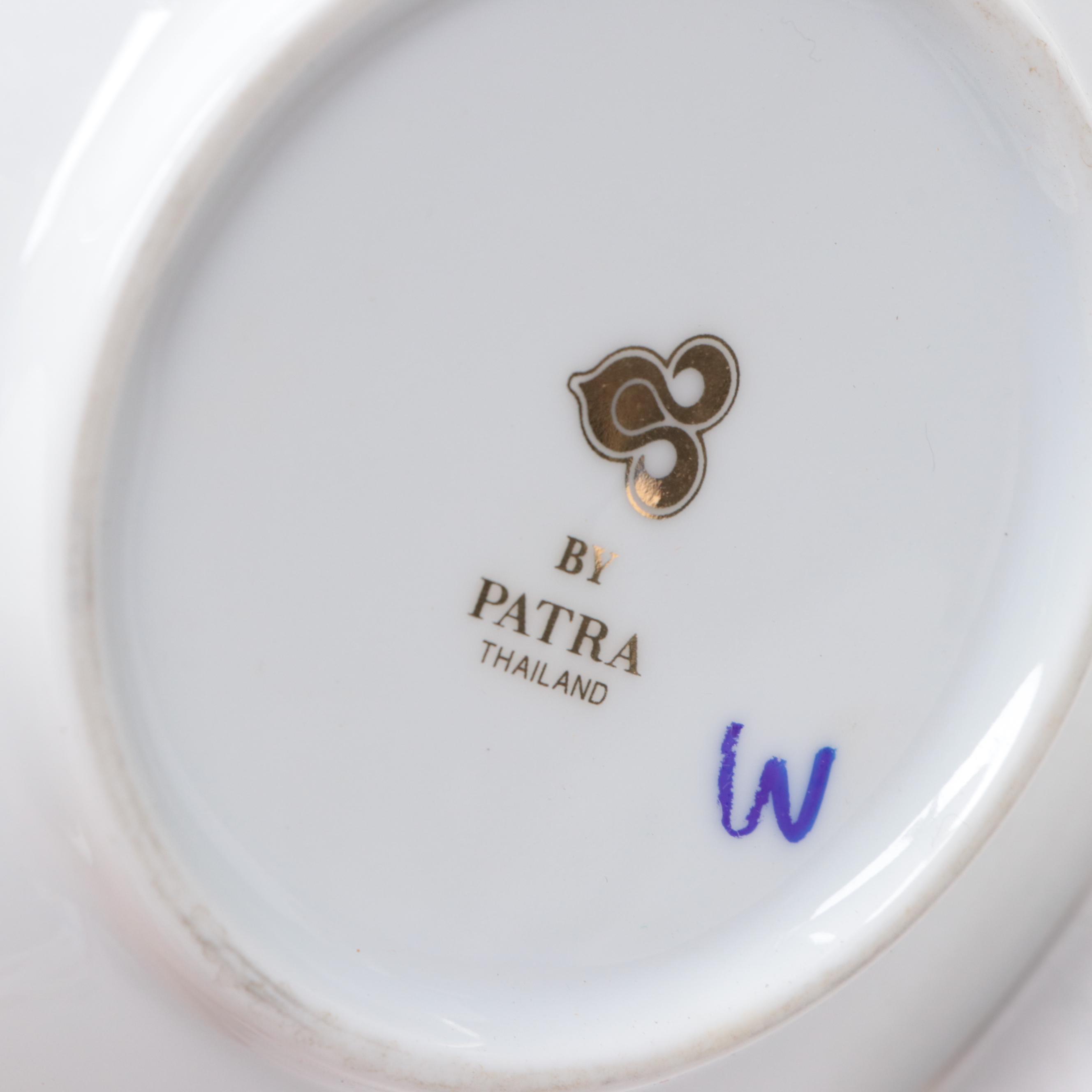 John Wadsworth for Minton "Haddon Hall" with Other Porcelain Cups and Saucers