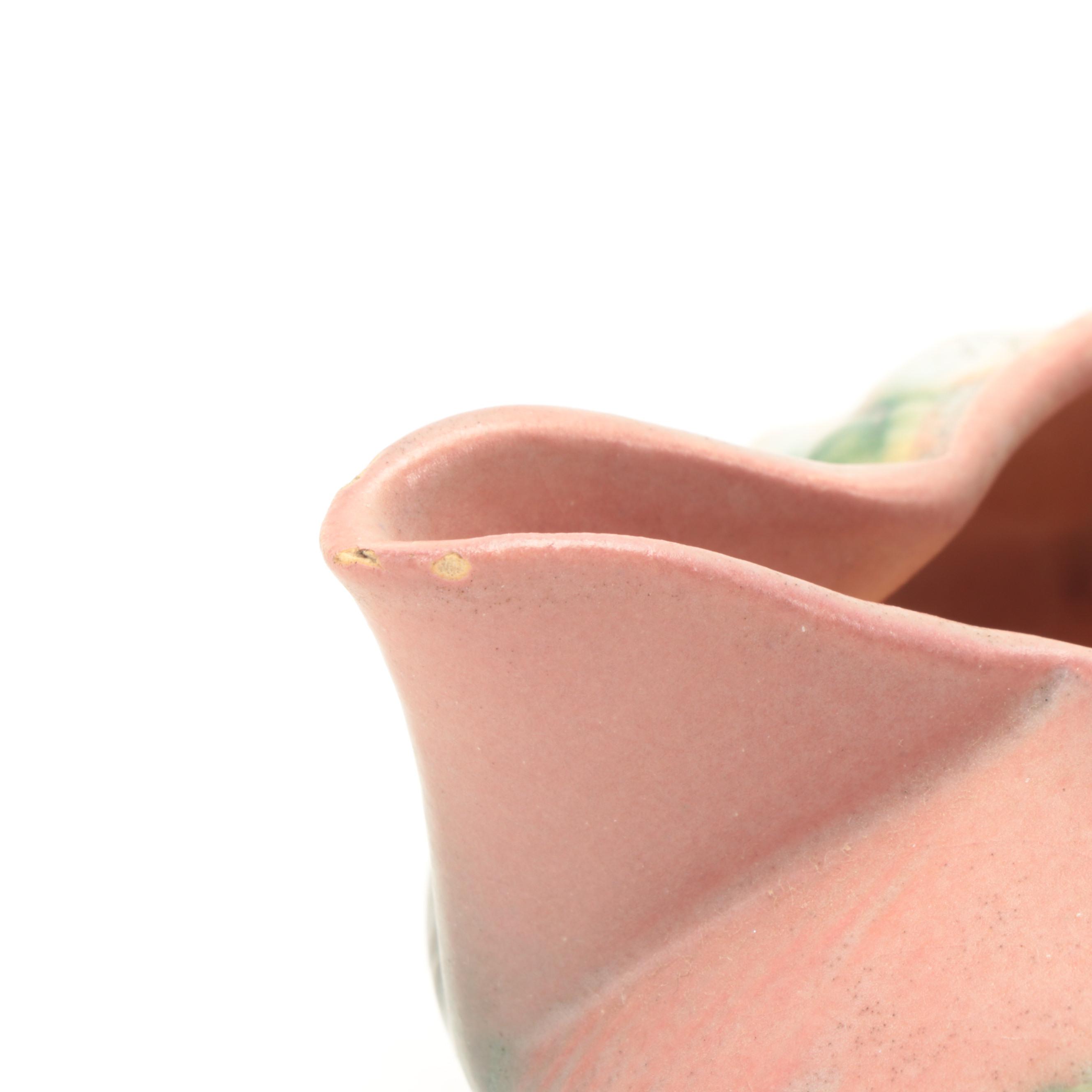 Roseville "White Rose" Ceramic Teapot with Creamer and Sugar
