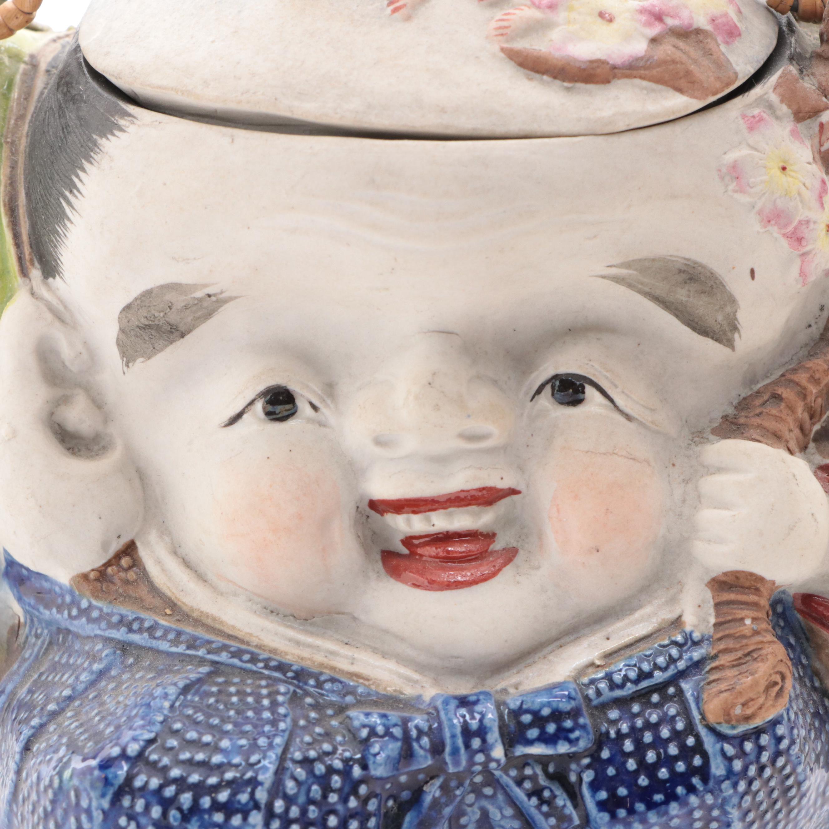 Japanese Banko Ware Teapots with Bamboo Handles