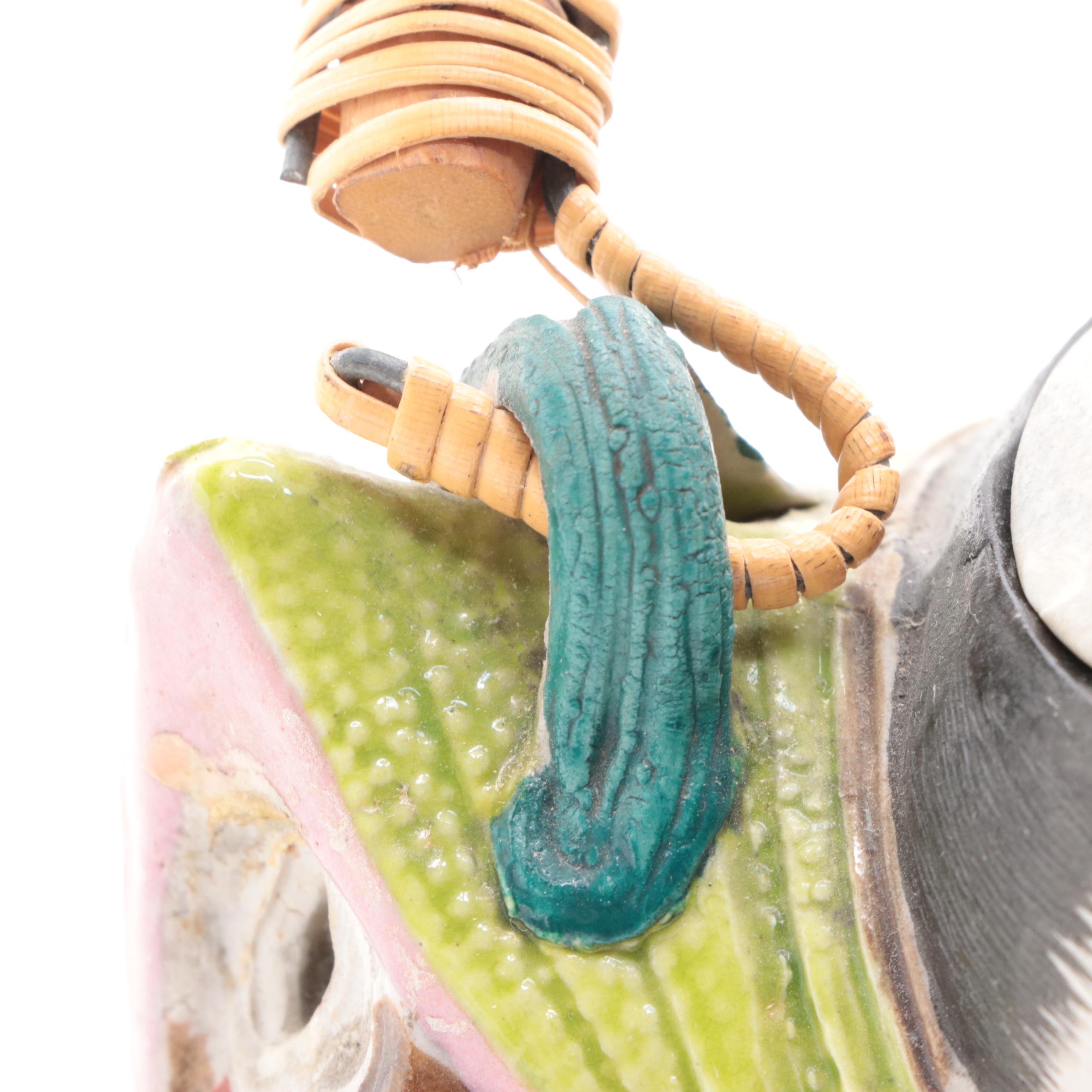 Japanese Banko Ware Teapots with Bamboo Handles