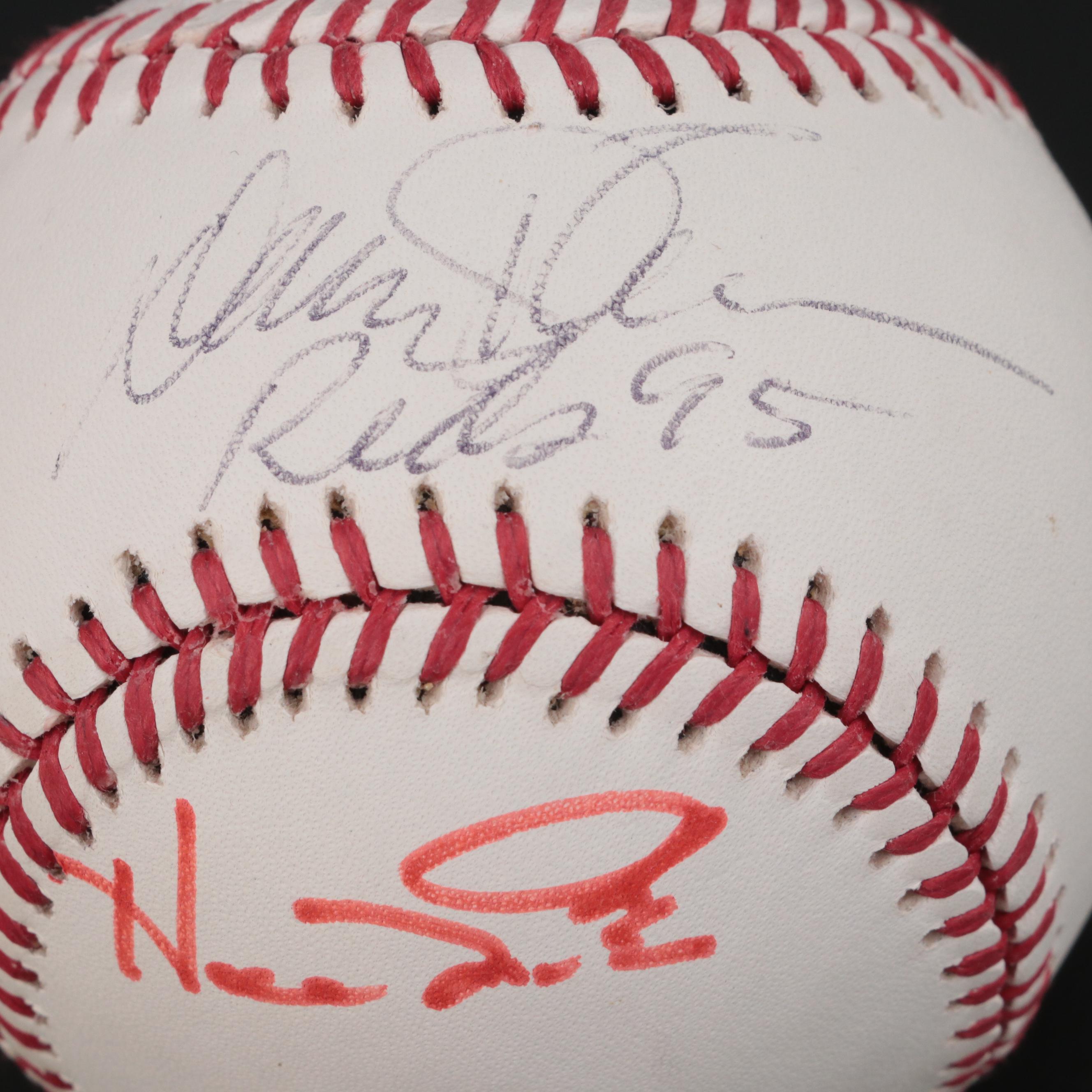 Cincinnati Reds Signed Baseballs with Nuxhall, Larkin, Sabo and More, 1990s
