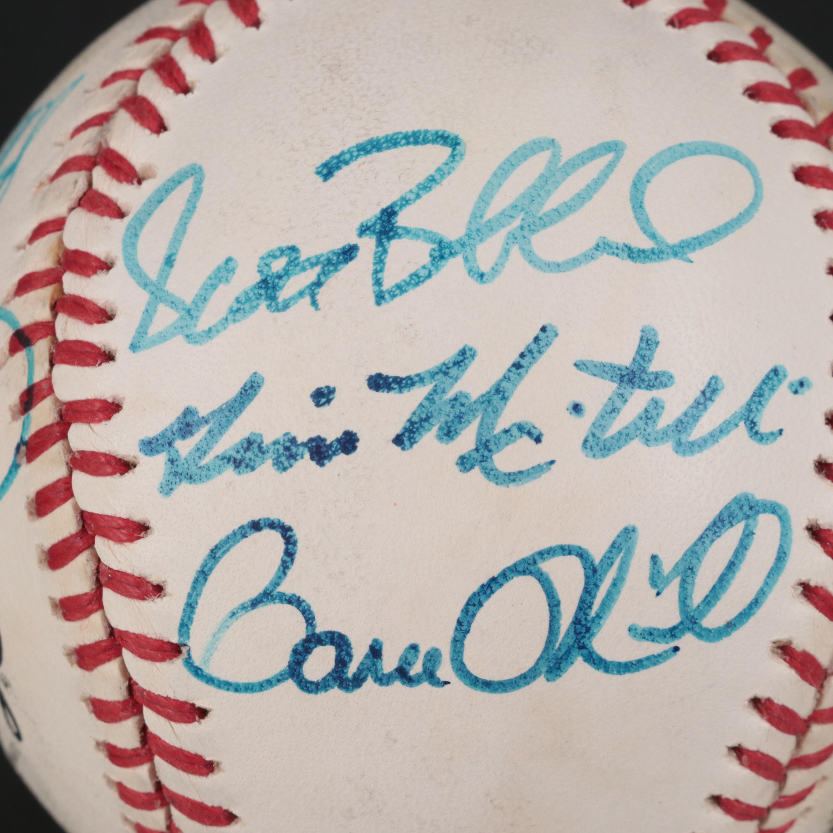 Cincinnati Reds Signed Baseballs with Nuxhall, Larkin, Sabo and More, 1990s