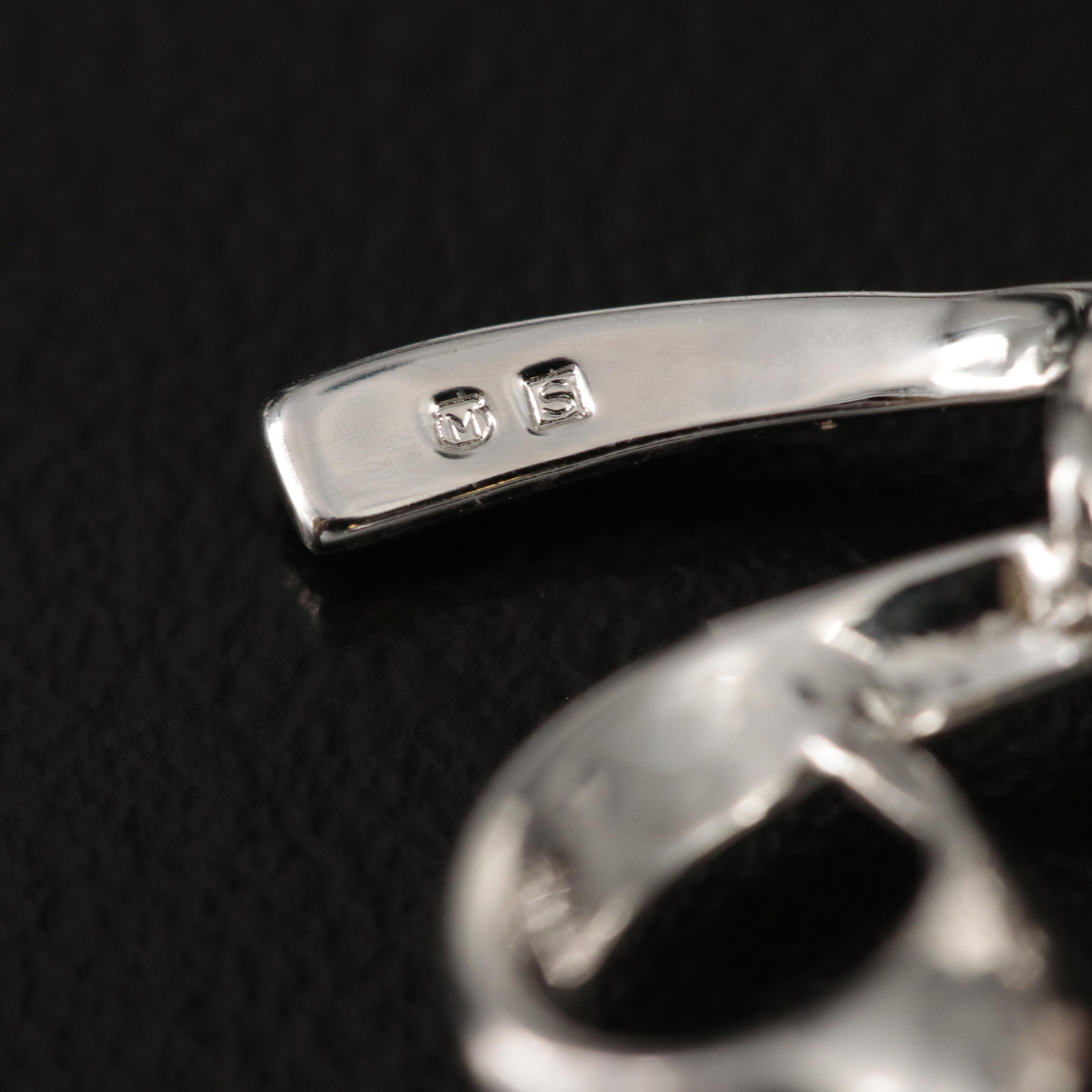 Mikimoto Sterling Pearl Spray Brooch