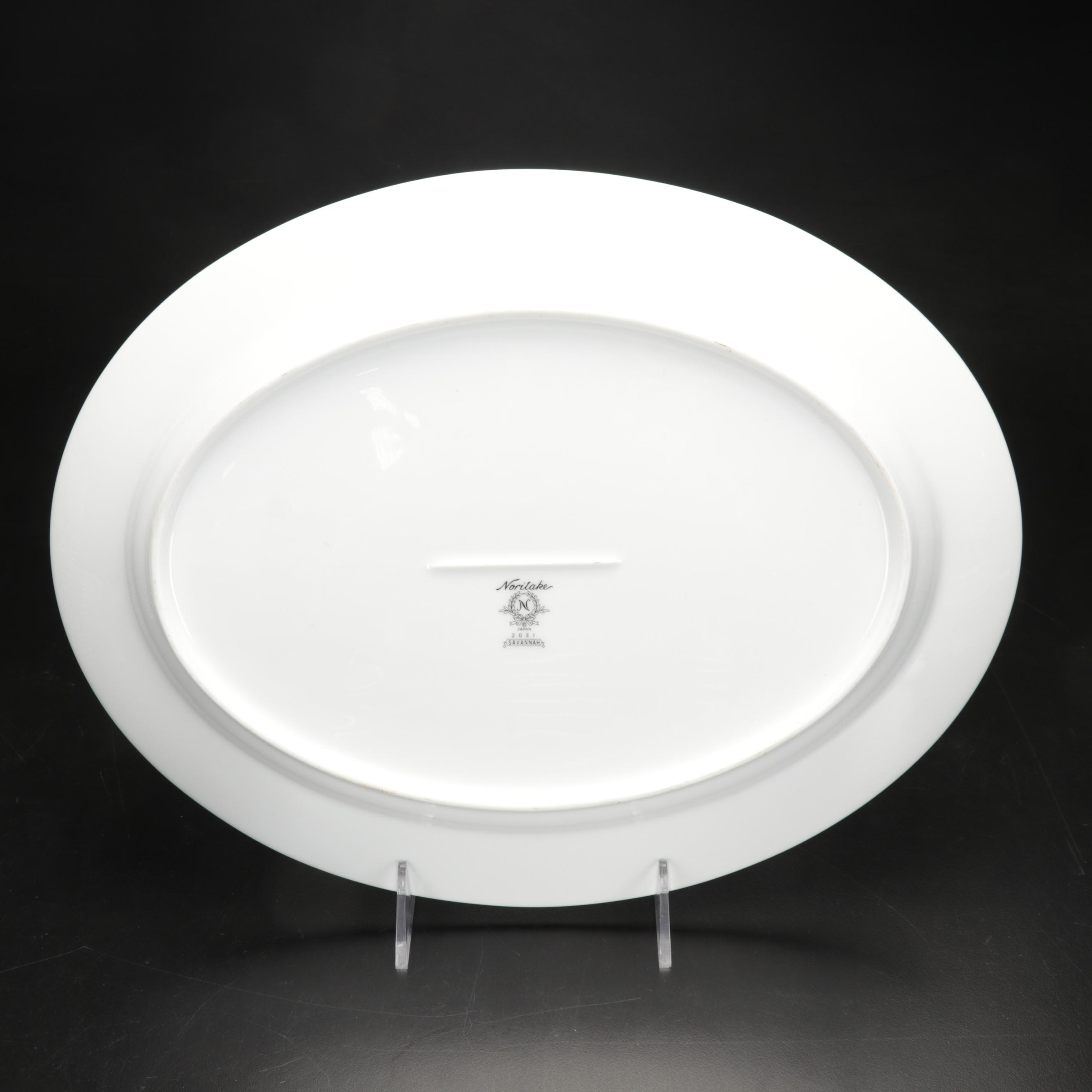 Noritake "Savannah" Platinum Rim Dinnerware, 1969-1991