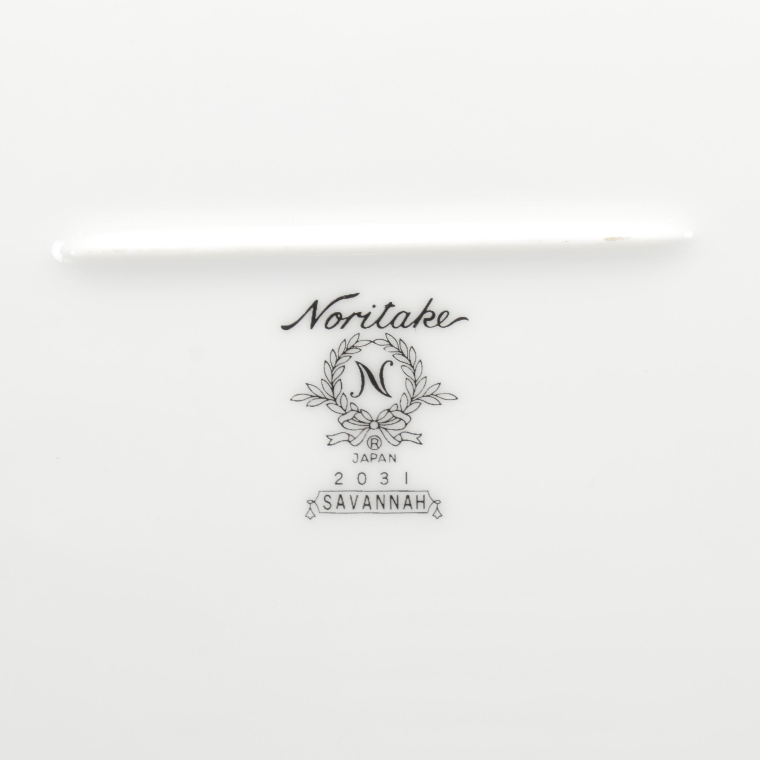 Noritake "Savannah" Platinum Rim Dinnerware, 1969-1991