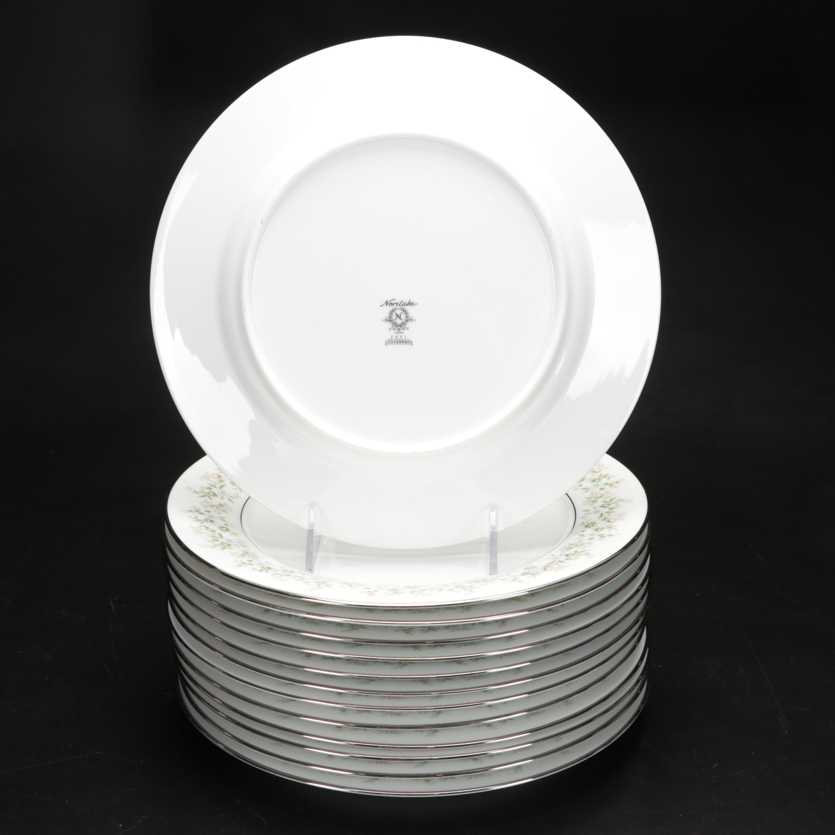 Noritake "Savannah" Platinum Rim Dinnerware, 1969-1991