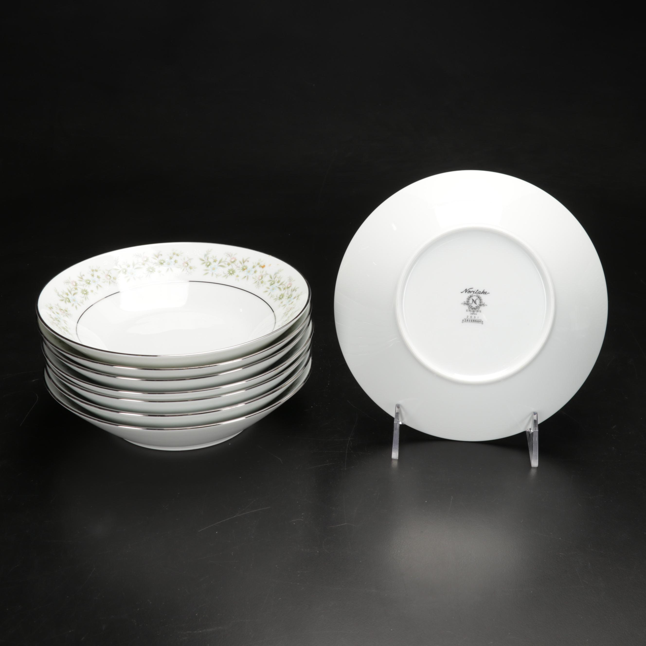 Noritake "Savannah" Platinum Rim Dinnerware, 1969-1991
