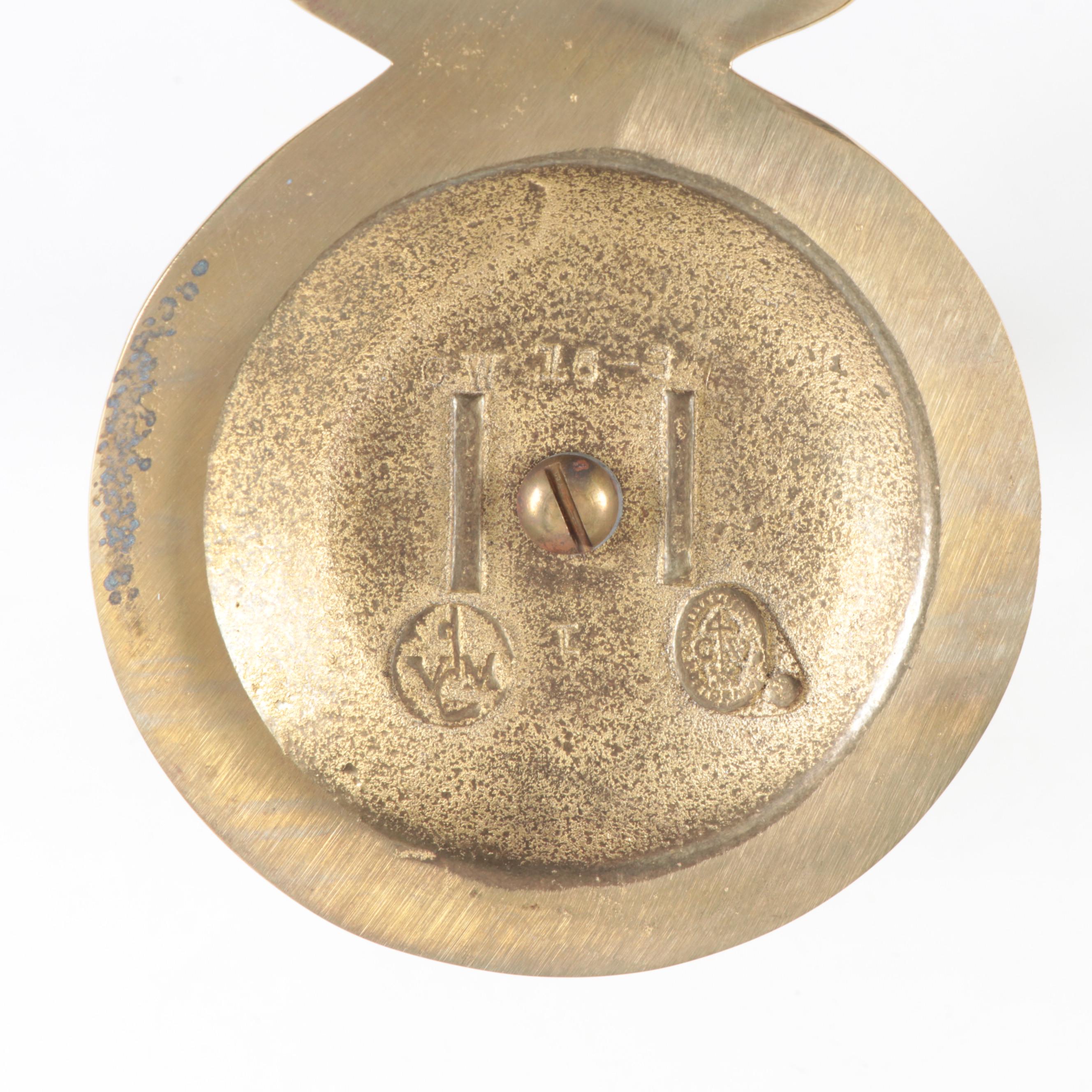 Virginia Metalcrafters Polished Brass Duck Head Candle Scones