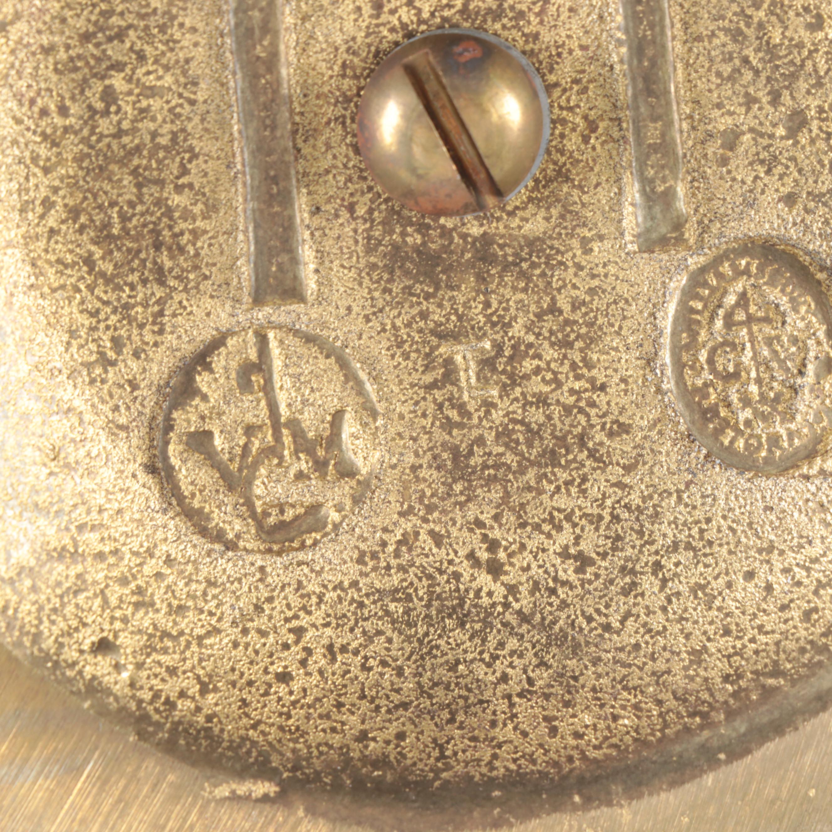 Virginia Metalcrafters Polished Brass Duck Head Candle Scones