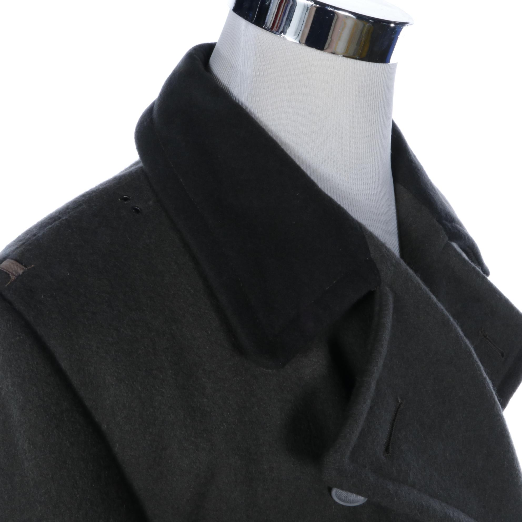 Nationale Volksarmee East German Officer Great Coat with Leather Belt