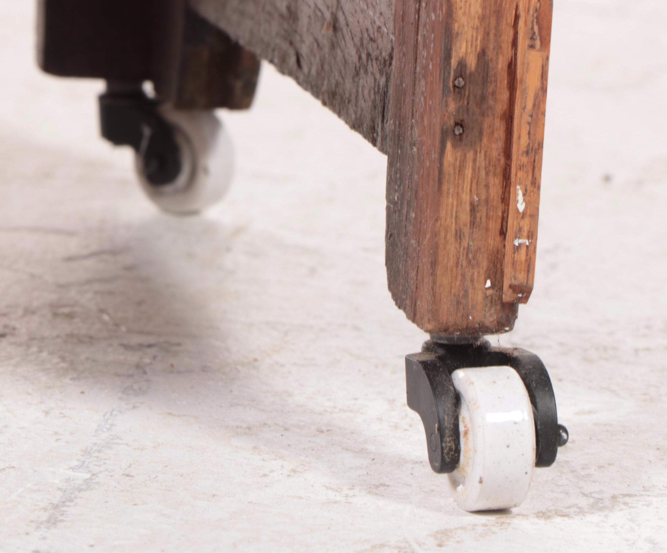 American Primitive Oak China Cupboard, Late 19th/Early 20th Century