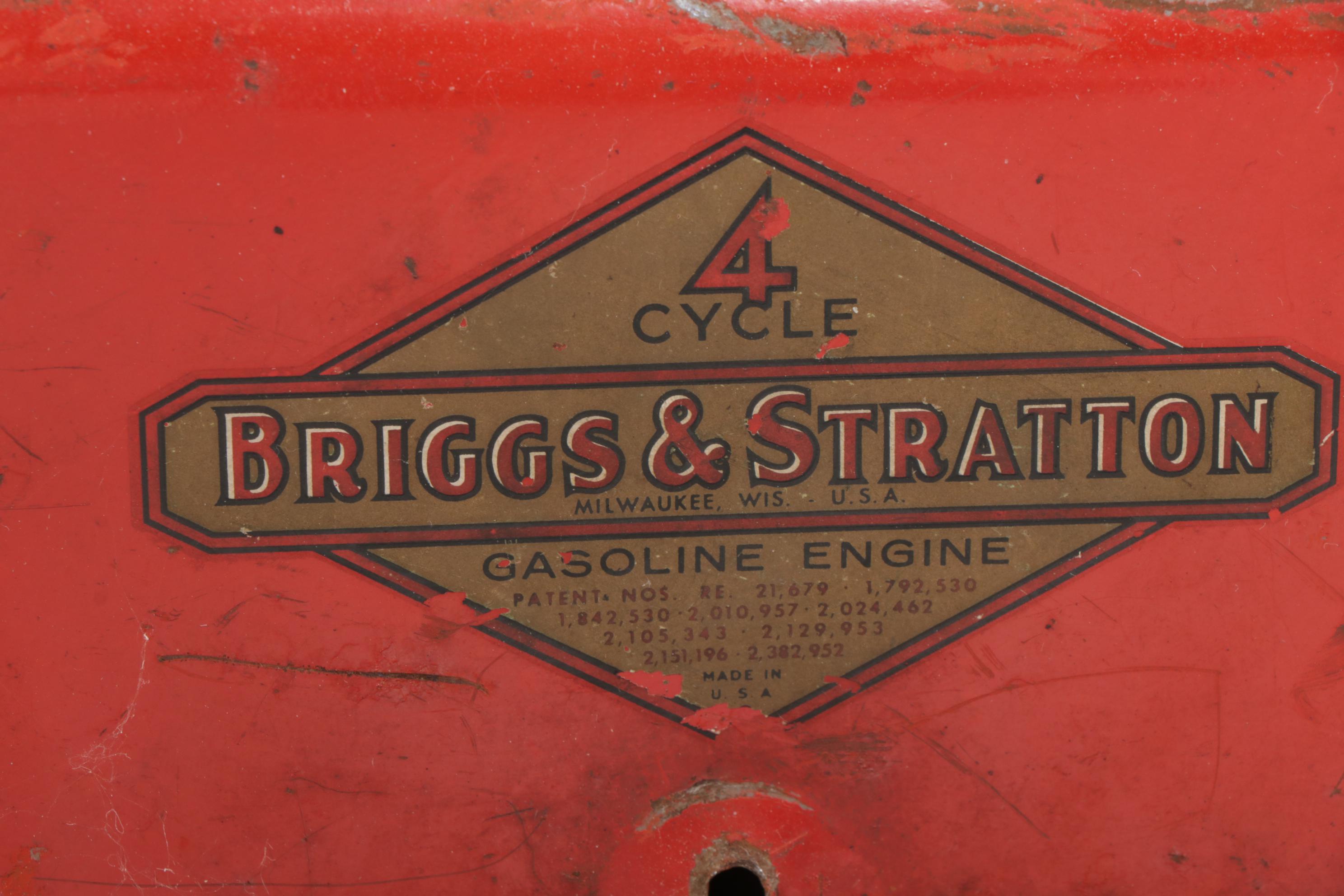 Two Briggs & Stratton Gas Engines, Mid 20th Century