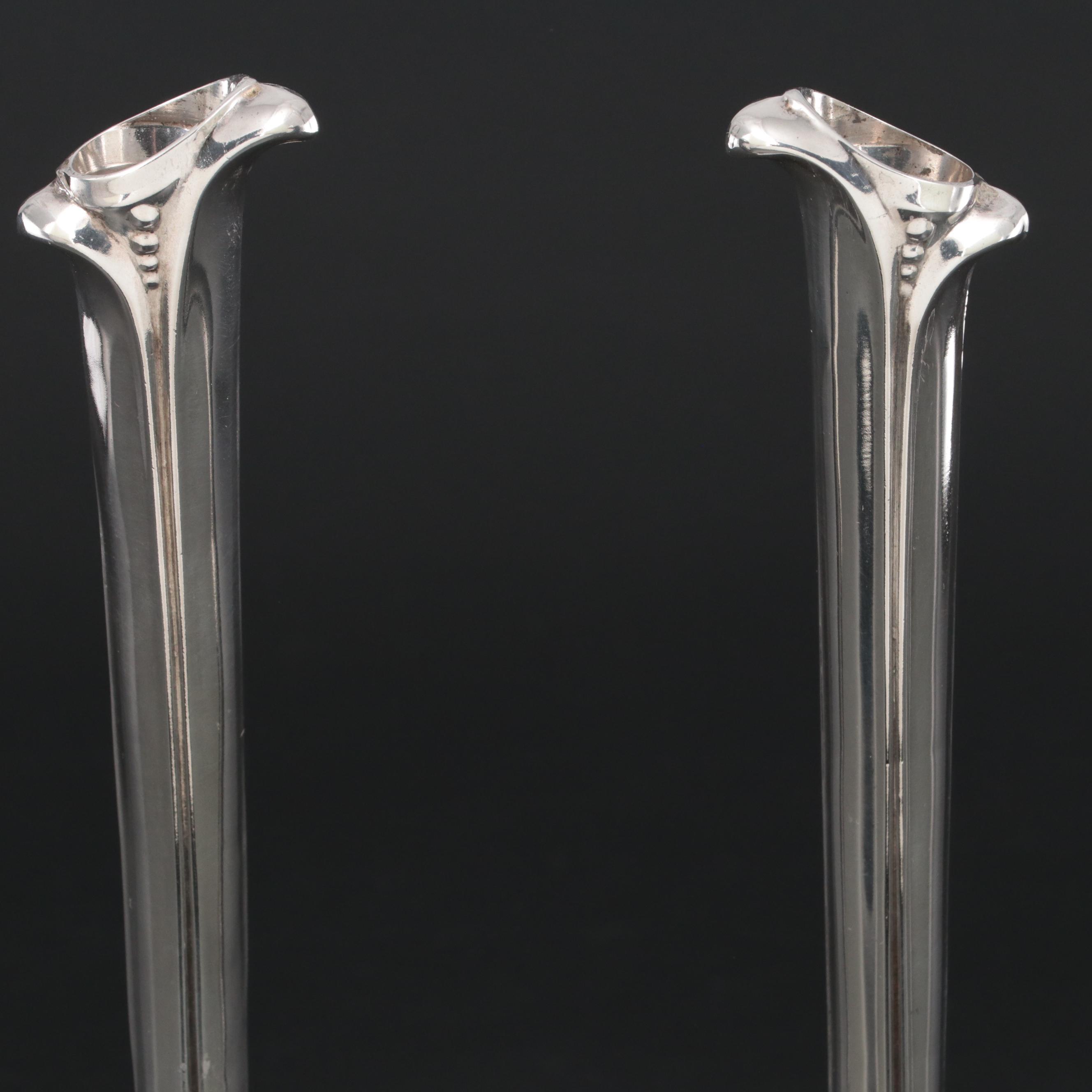 Greek Sterling Silver Double Bud Vase