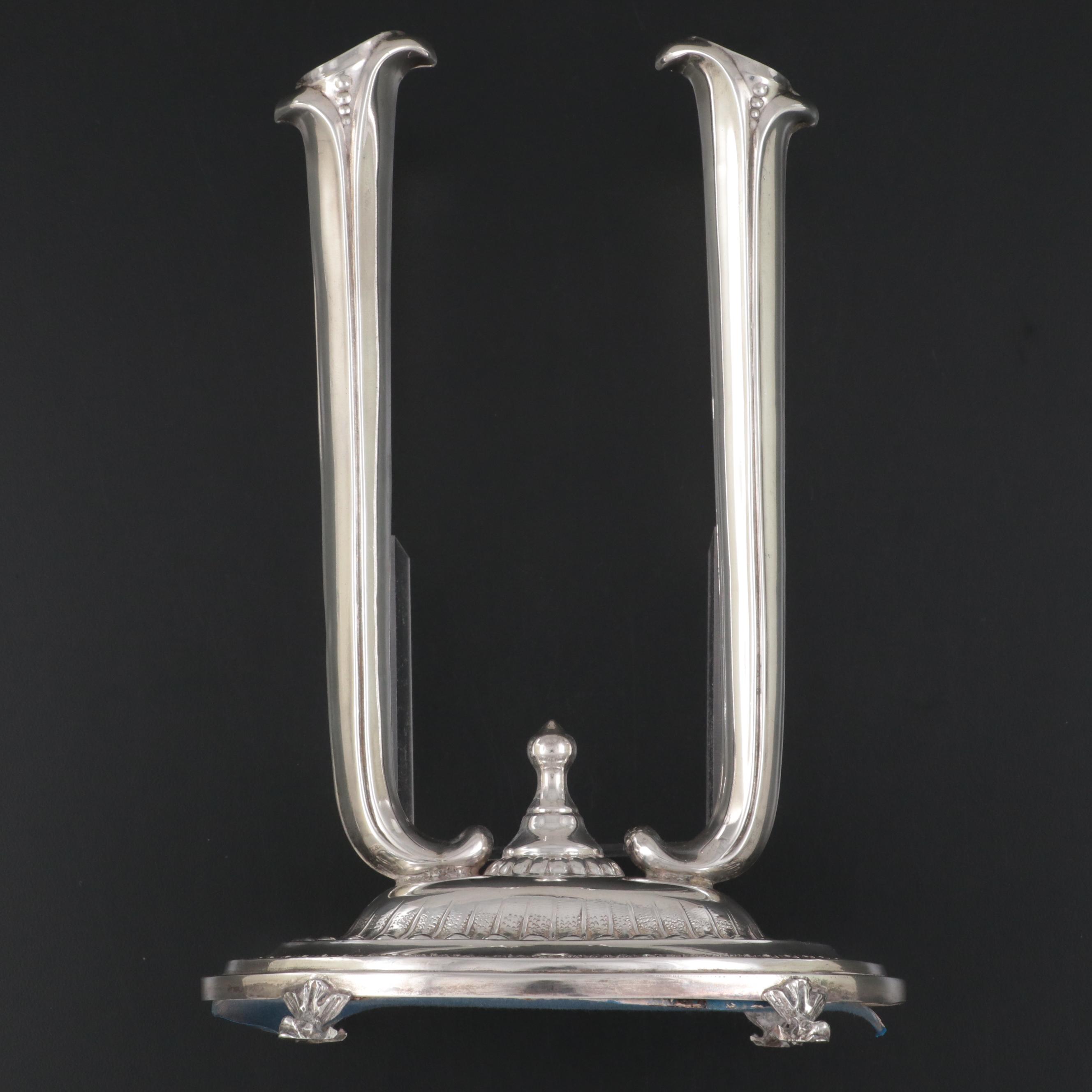 Greek Sterling Silver Double Bud Vase