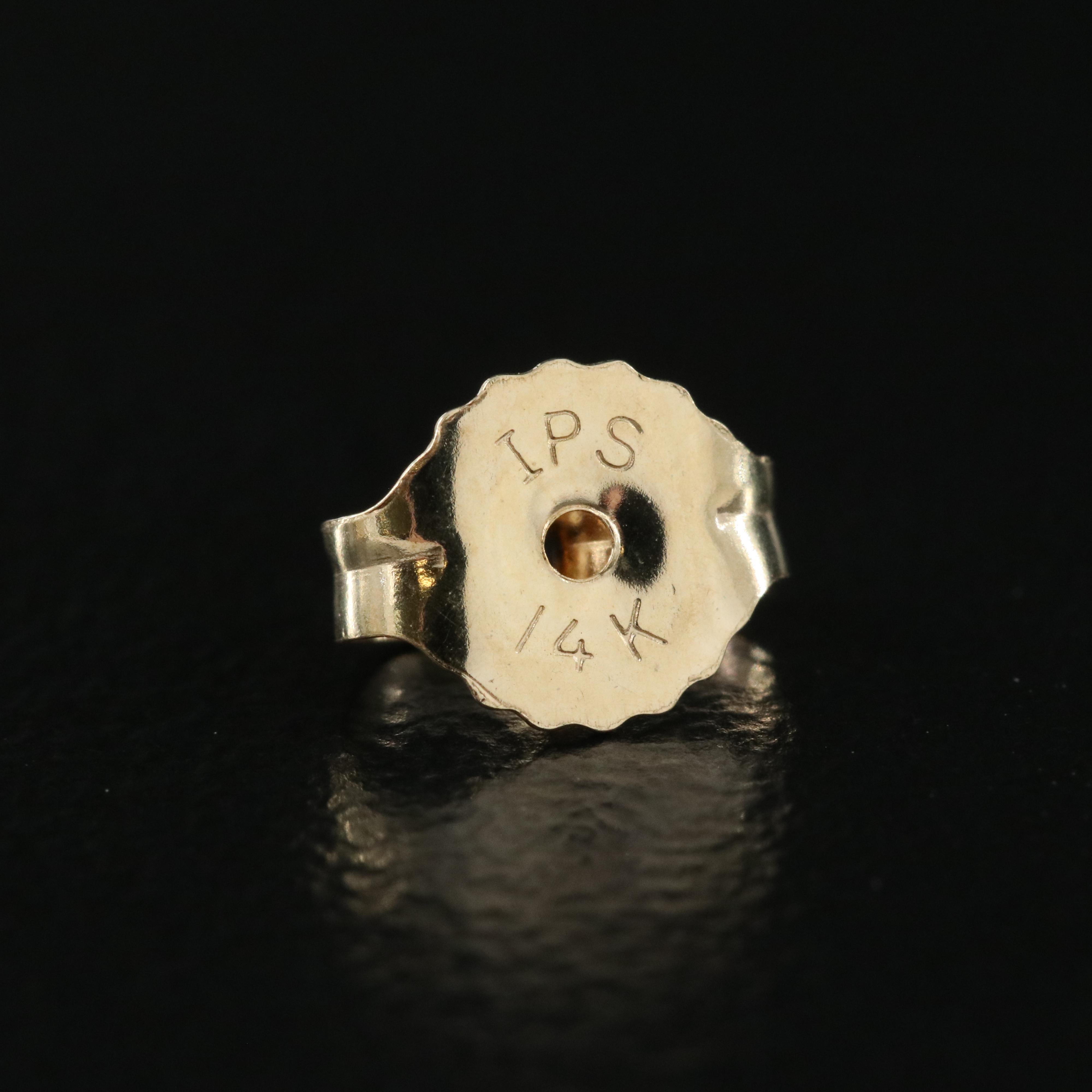 14K Pearl Circle Earrings