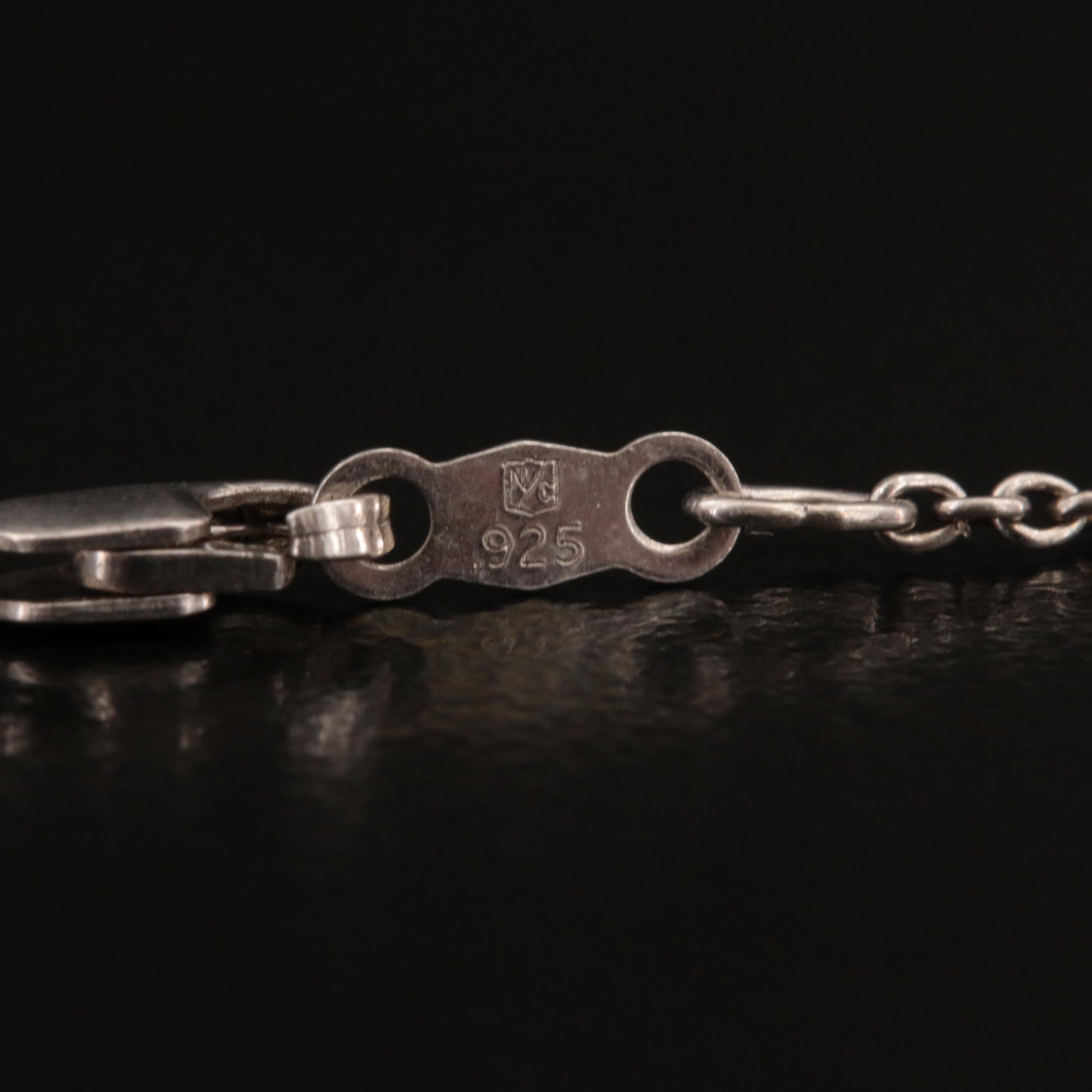 Sterling Diamond Cross Necklace