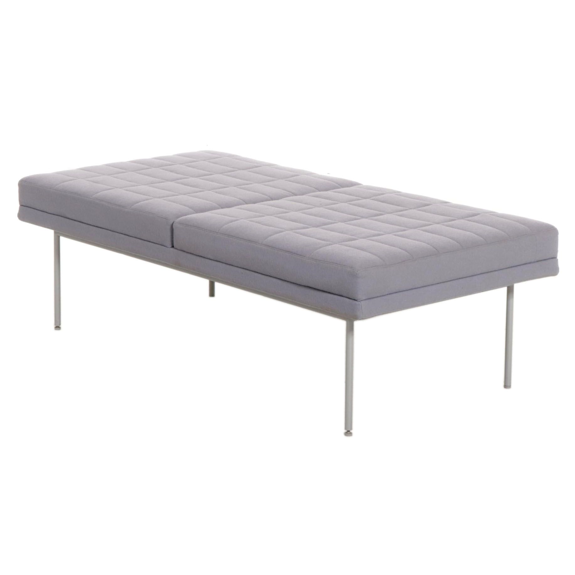 Geiger "HMI Collections" Tuxedo Lounge Bench in Quilted Upholstery