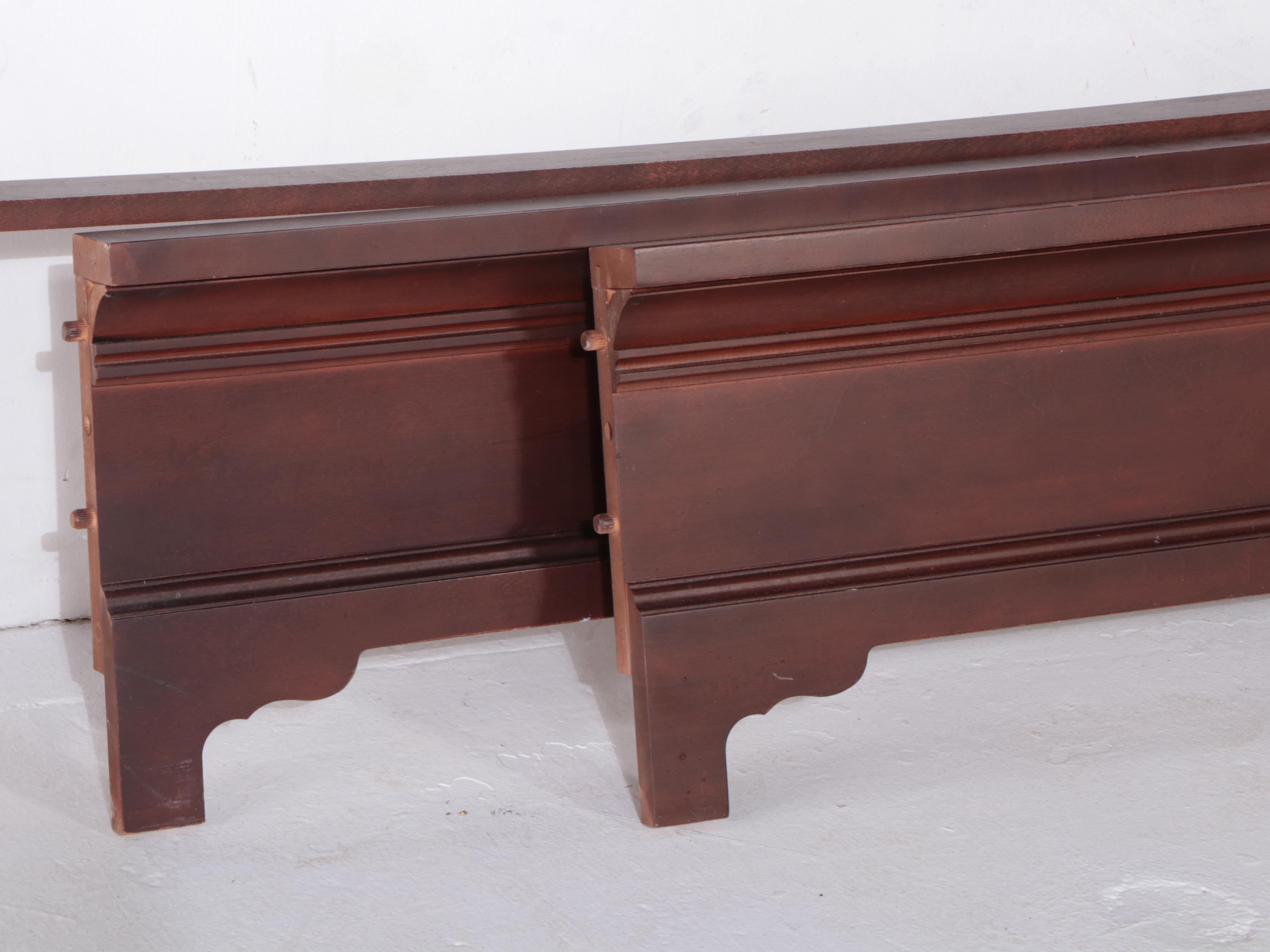 Shermag Inc. Hardwood Queen Size Bed Frame in Merlot Finish