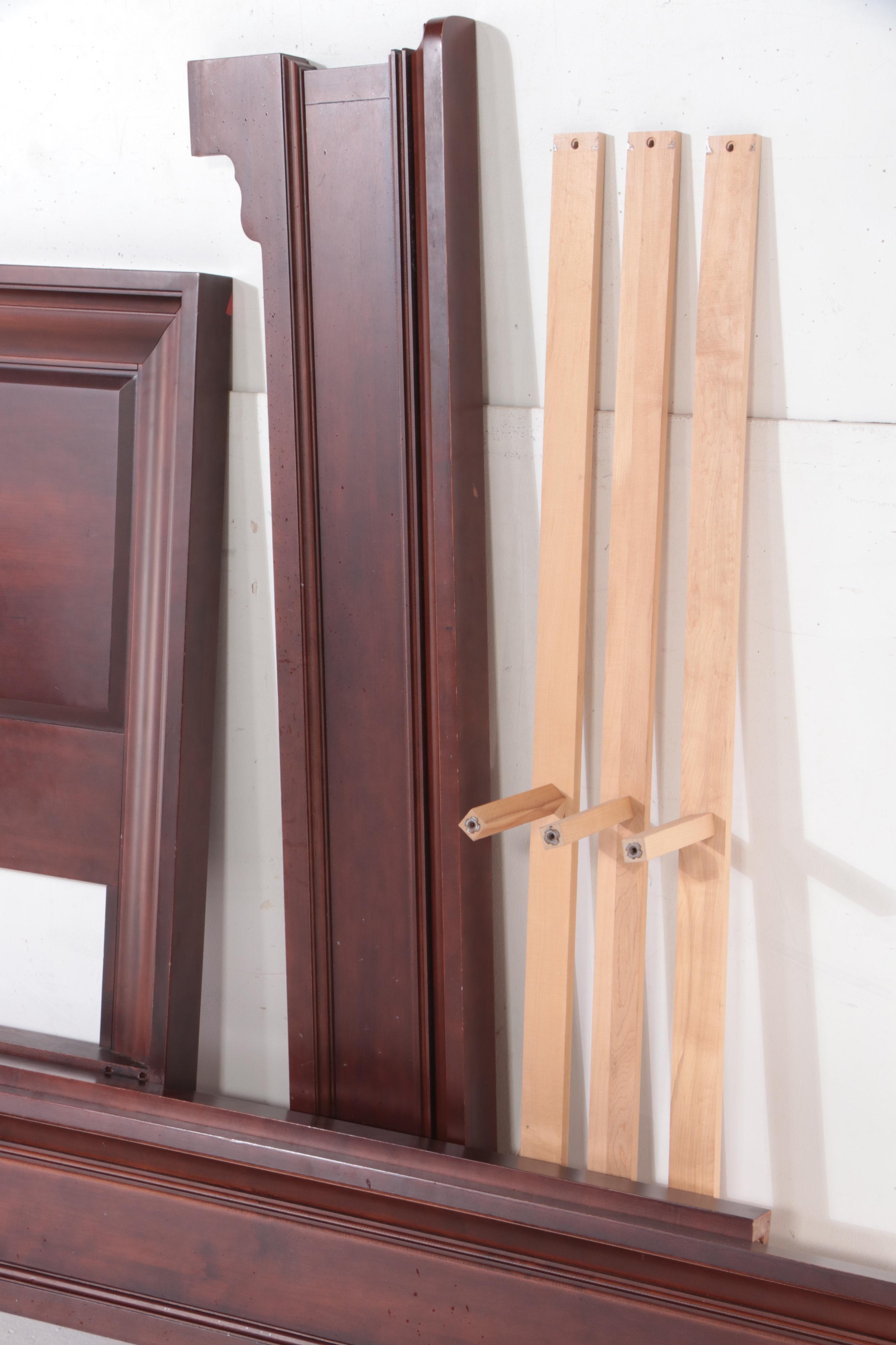 Shermag Inc. Hardwood Queen Size Bed Frame in Merlot Finish