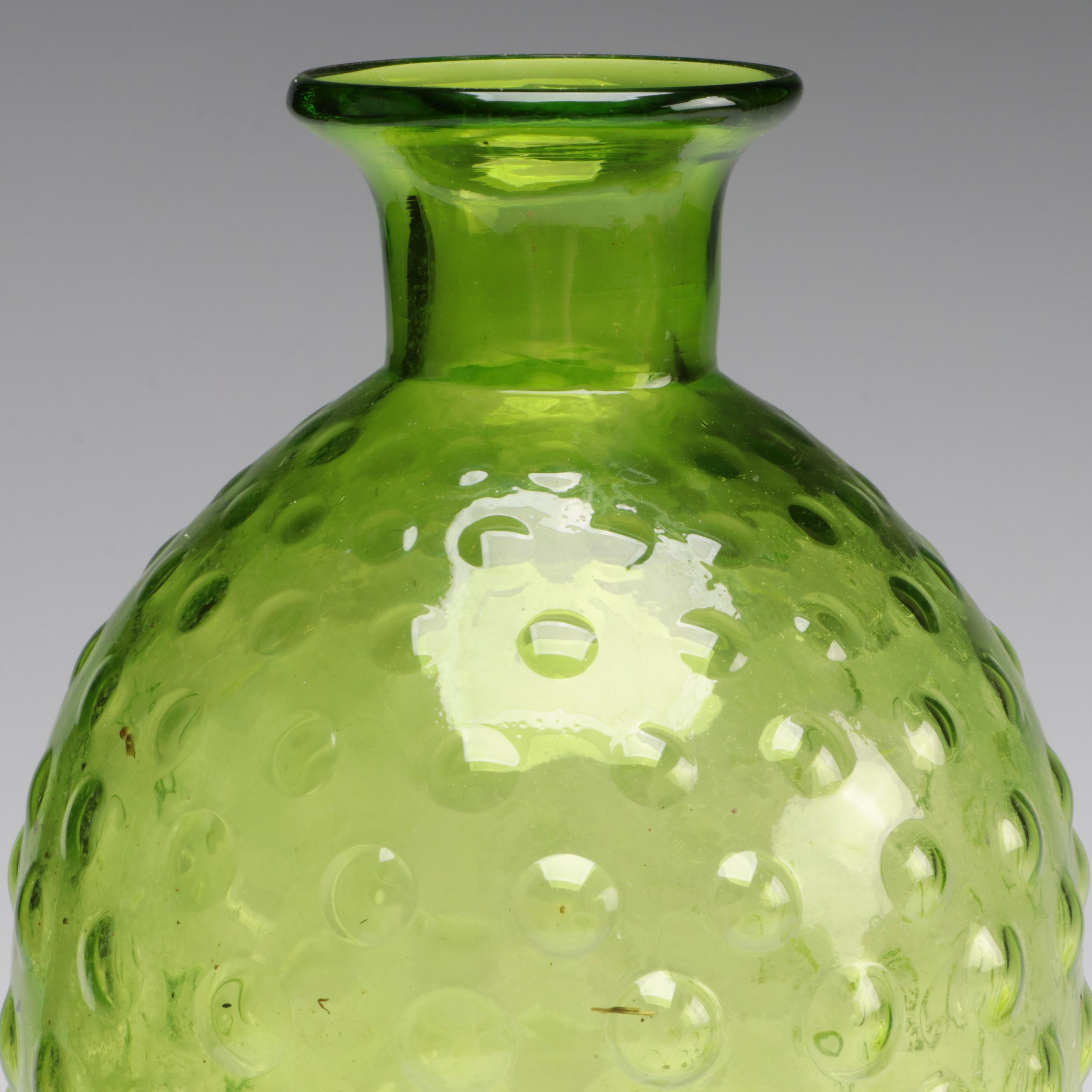 Westmoreland "Woolworth" Sugar Bowl and Other Green Glass Tableware, 20th C.