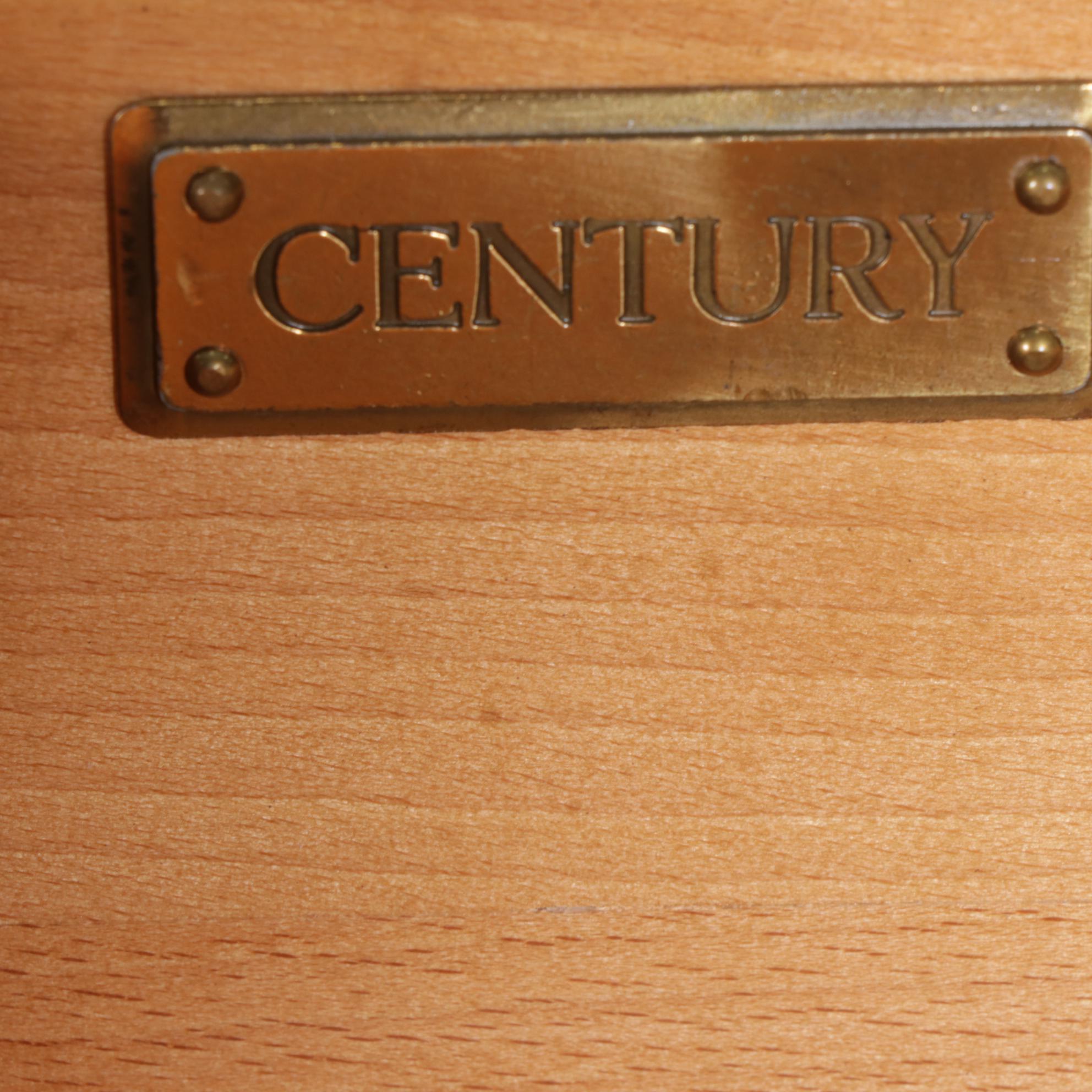 Century Furniture Bombe Style Walnut Dresser, Late 20th to 21st Century
