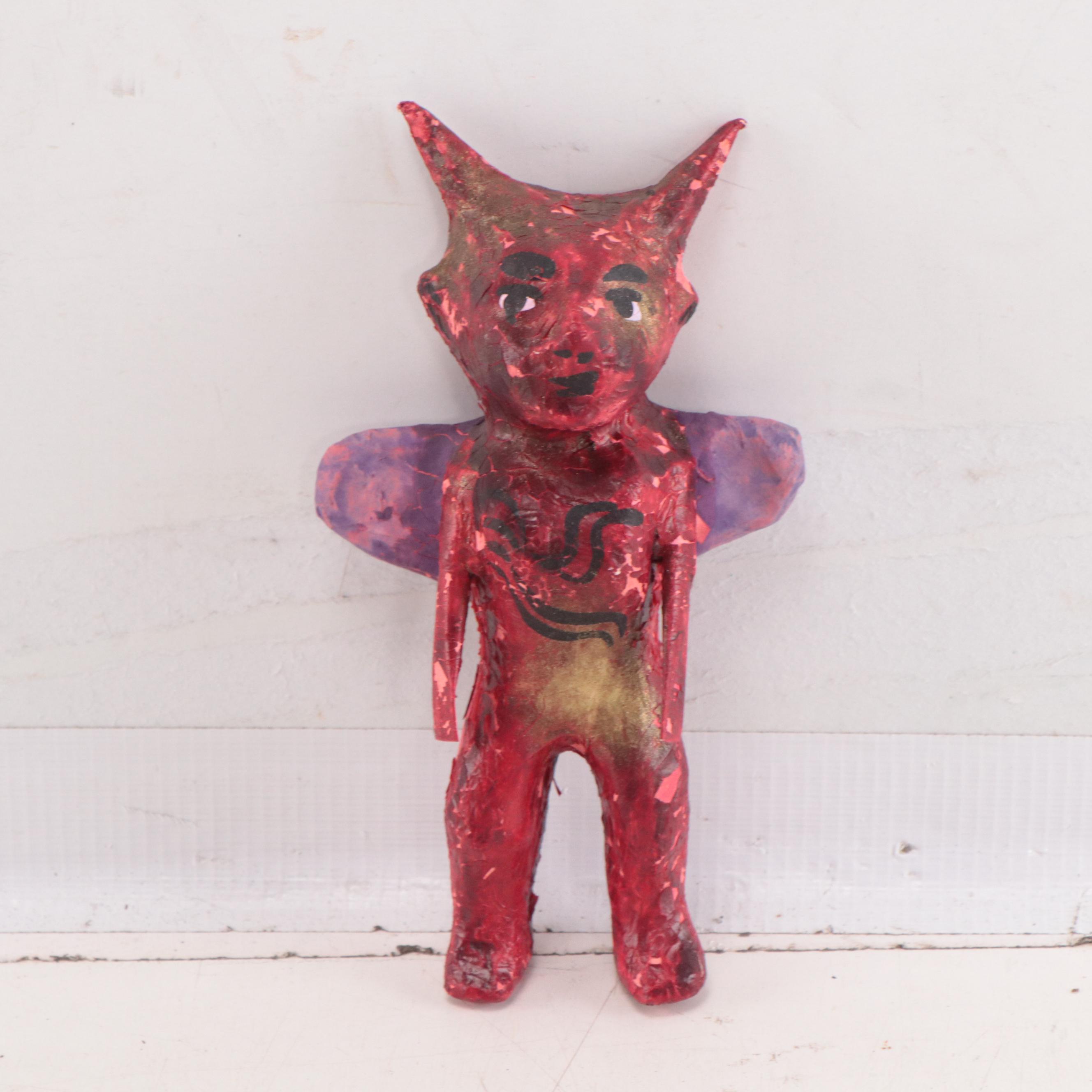Native Alaskan and Folk Art Devil Handmade Figurines