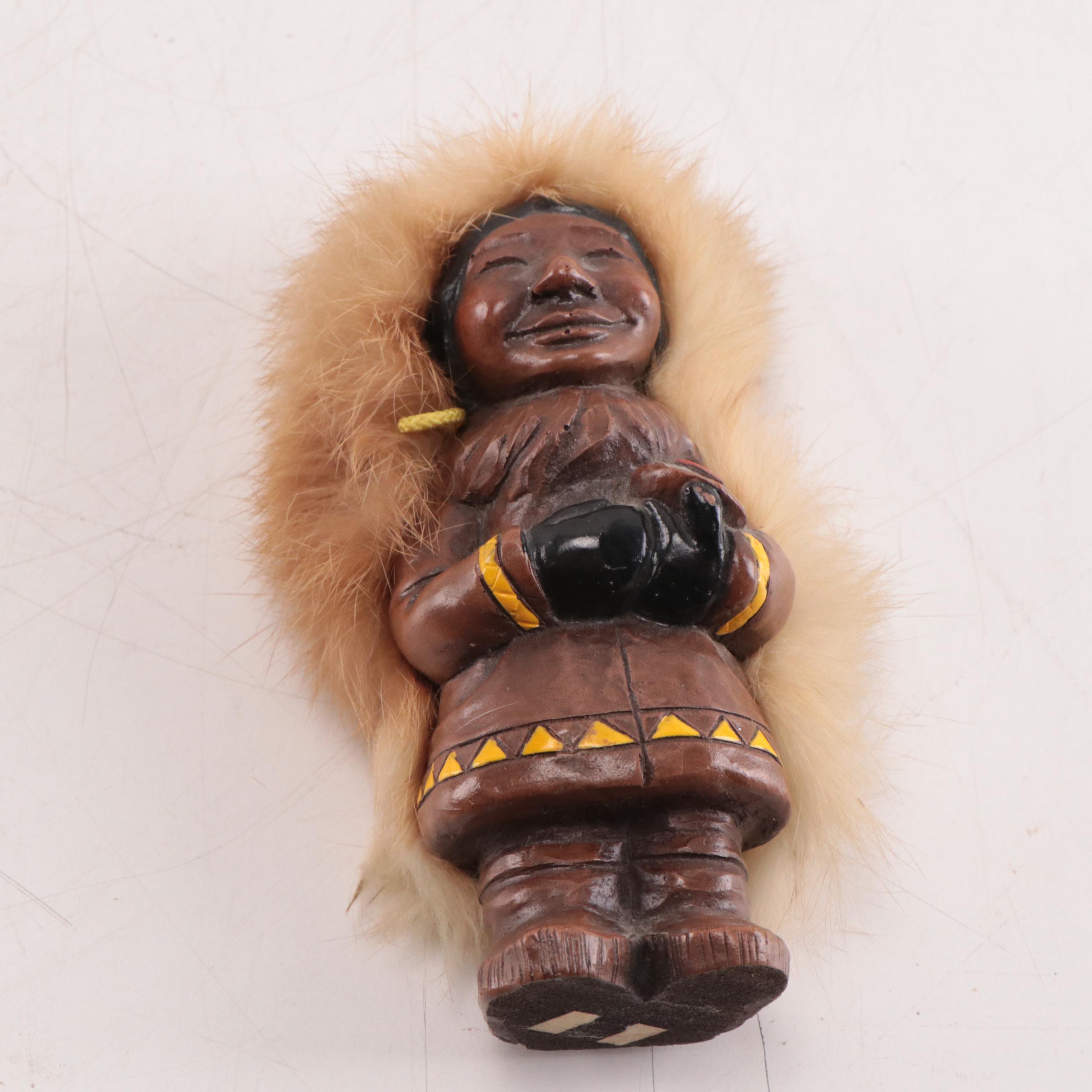 Native Alaskan and Folk Art Devil Handmade Figurines