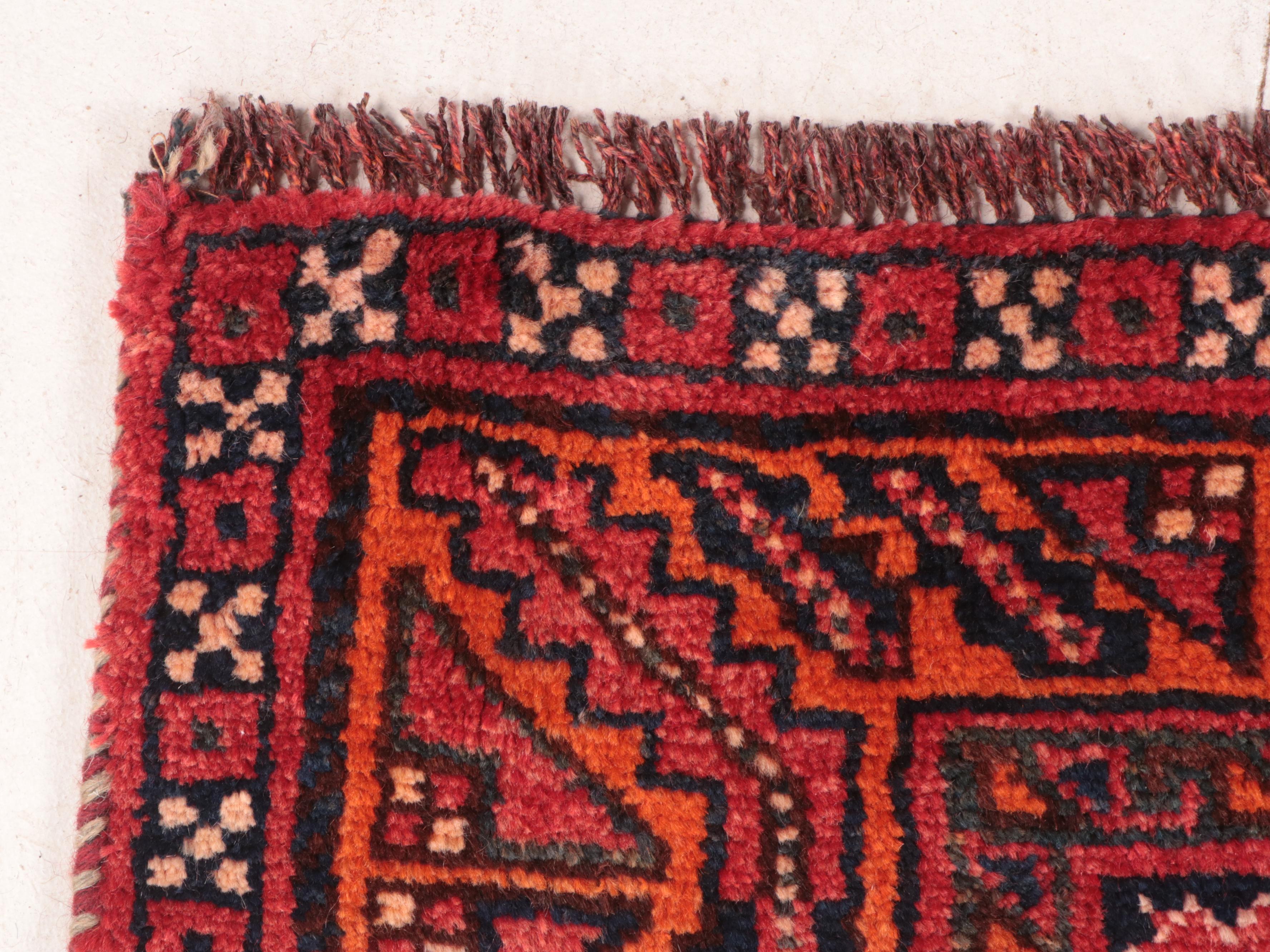 4'1 x 8'4 Hand-Knotted Persian Quchan Area Rug