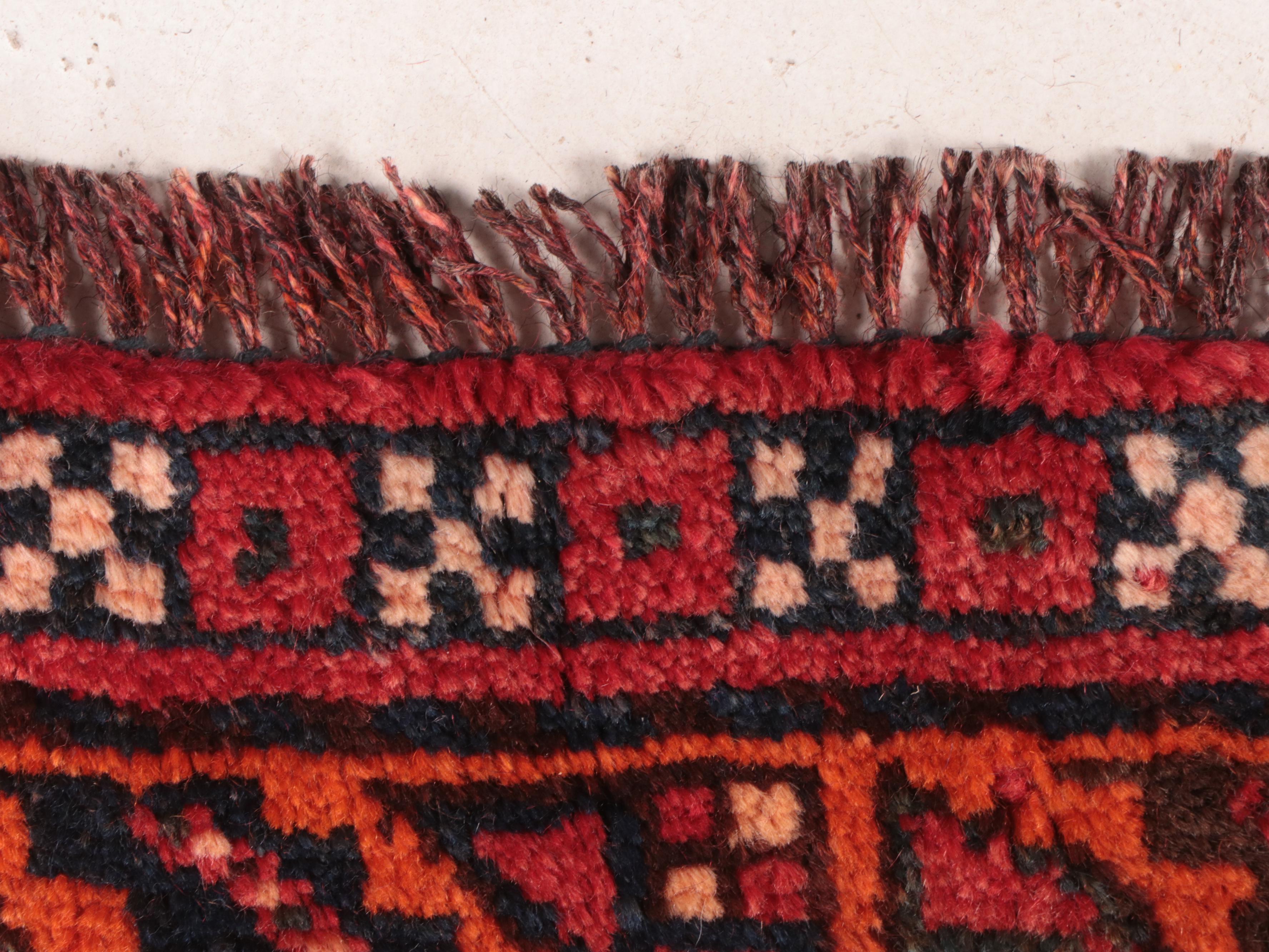 4'1 x 8'4 Hand-Knotted Persian Quchan Area Rug