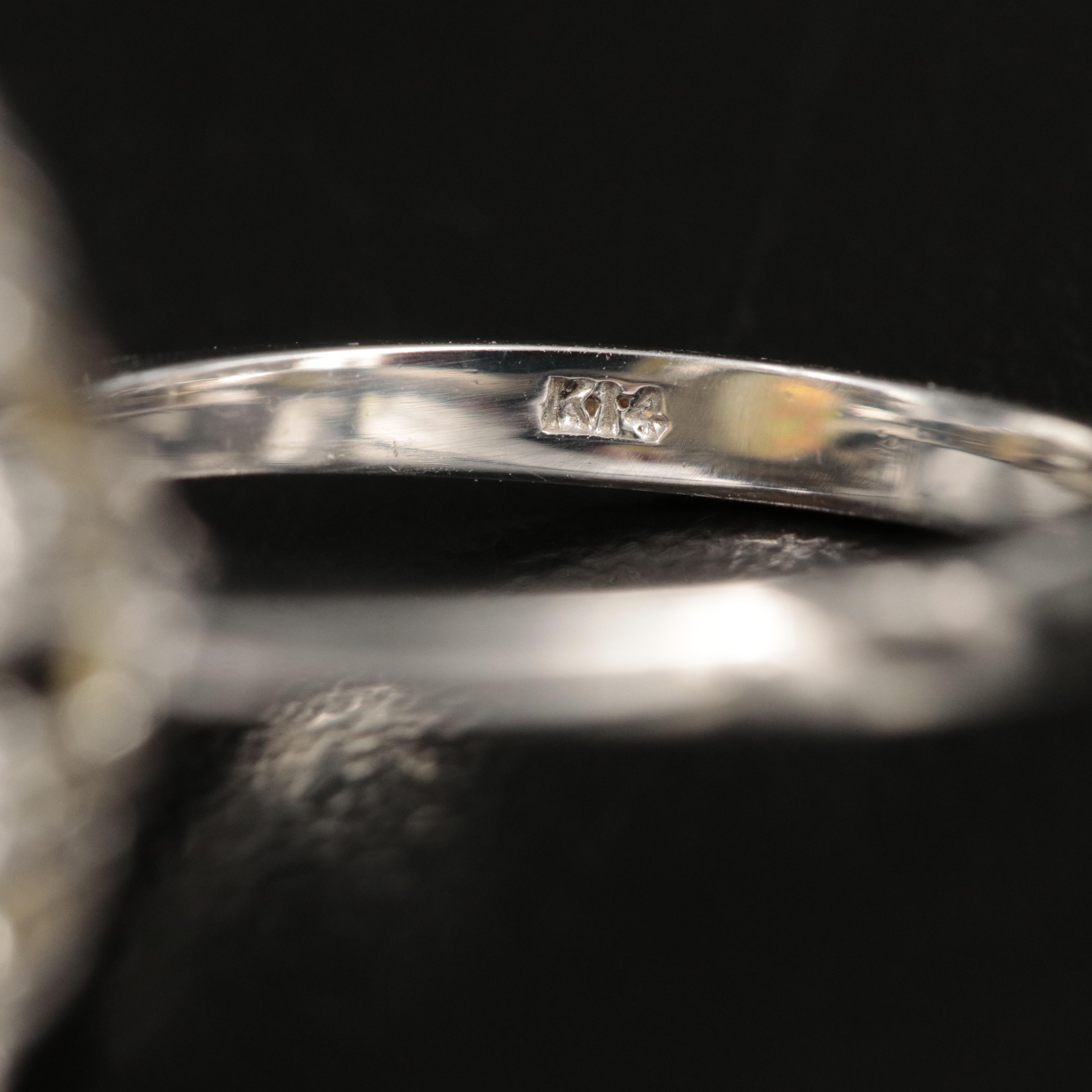 Vintage 14K Opal and 1.47 CTW Diamond Ring