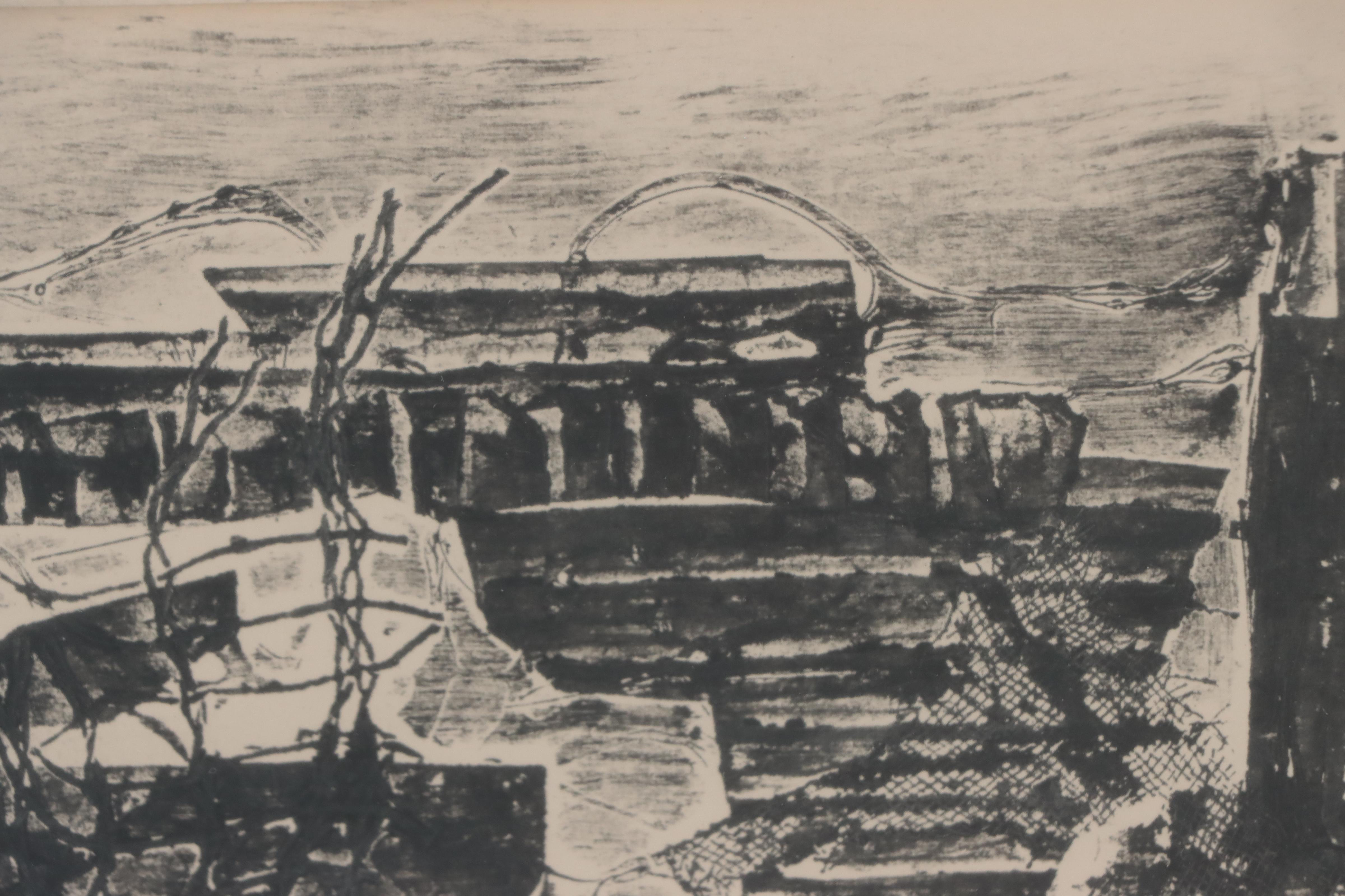 Collagraph of Abstract Composition, 1962