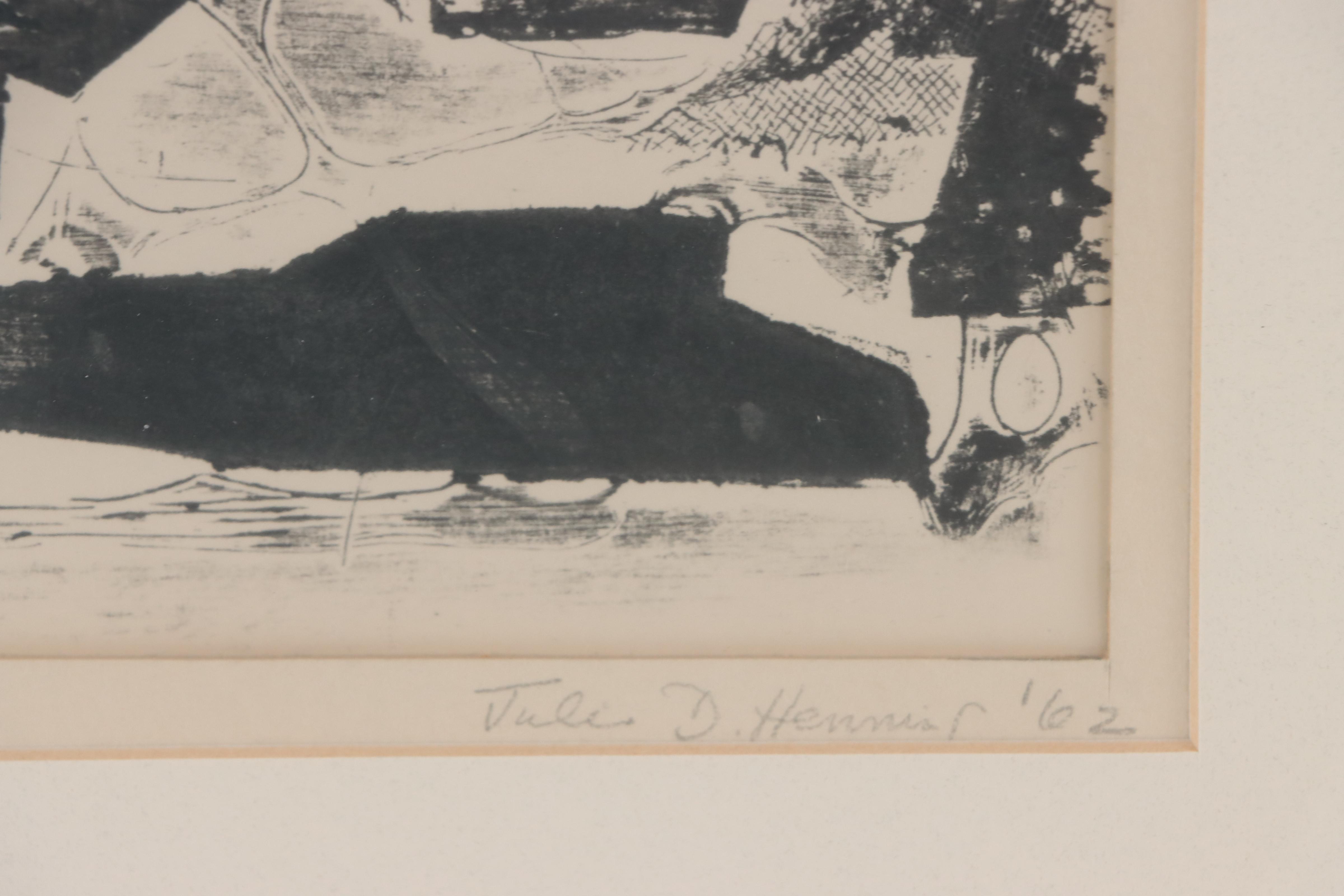 Collagraph of Abstract Composition, 1962